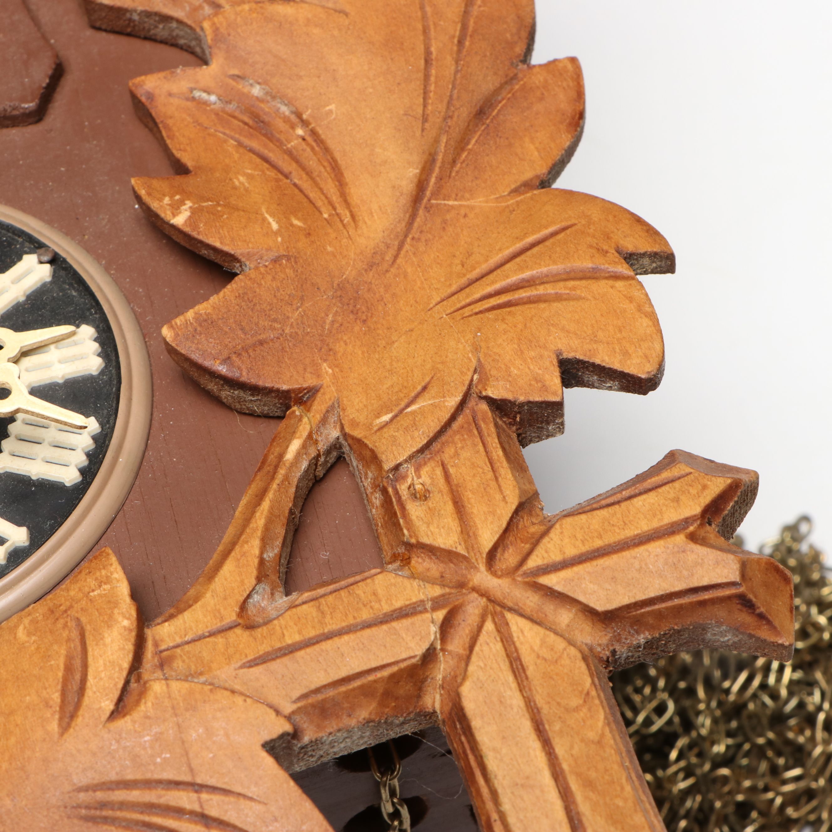 Black Forest Hand-Carved Musical Wooden Cuckoo Clock