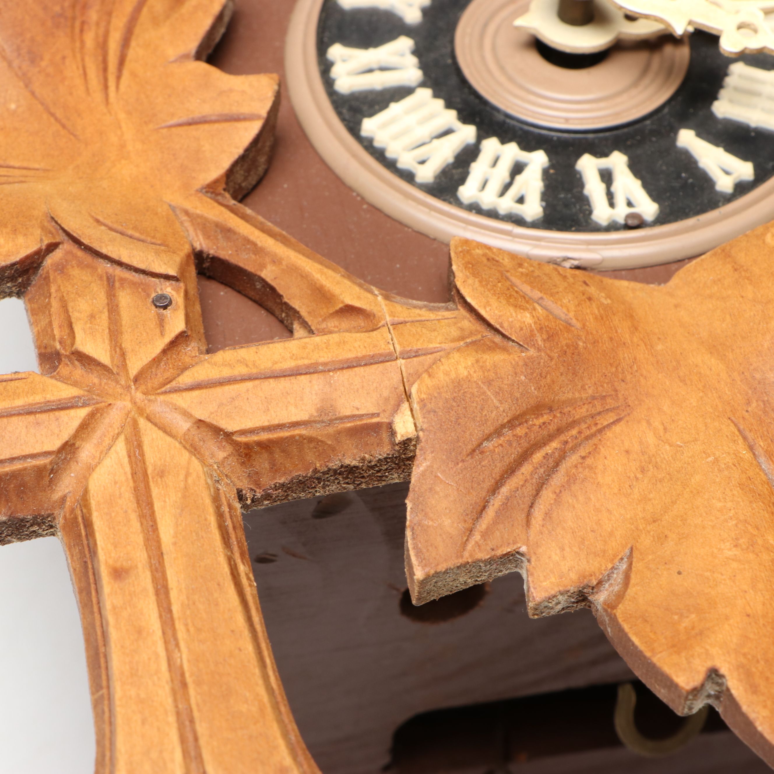 Black Forest Hand-Carved Musical Wooden Cuckoo Clock