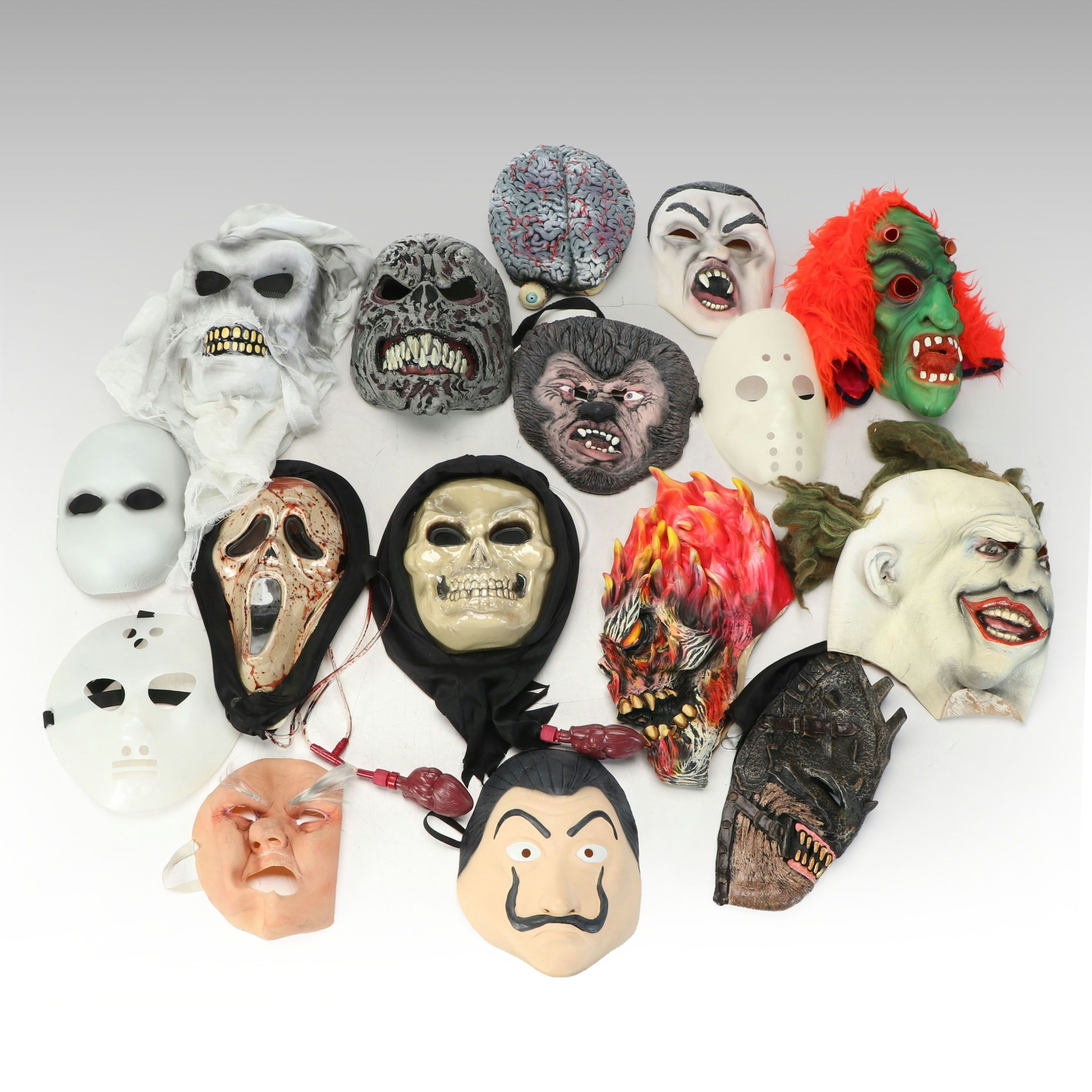 DC Comics Joker Mask with Ghost Face and Other Halloween Masks