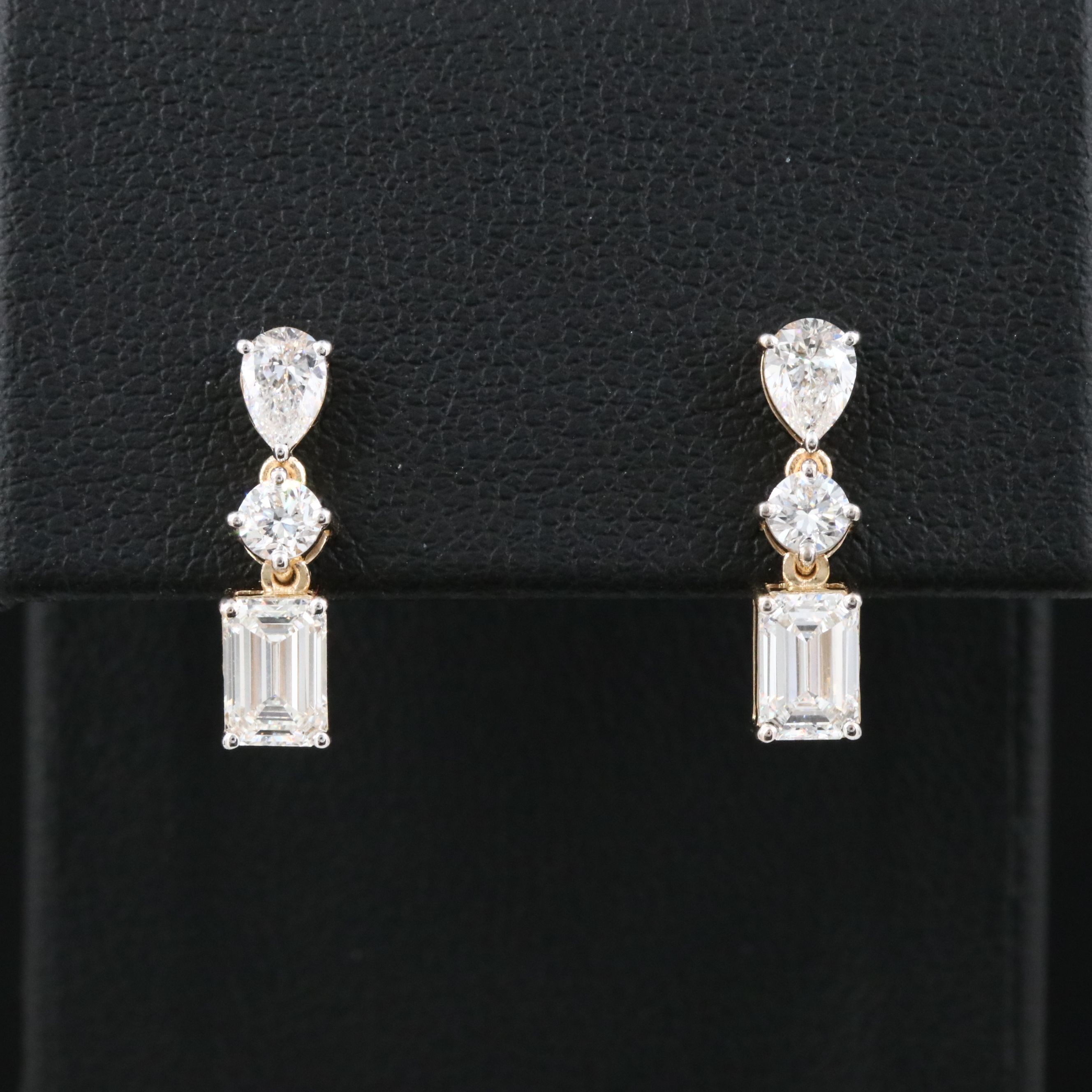 14K 1.77 CTW Lab Grown Diamond Earrings