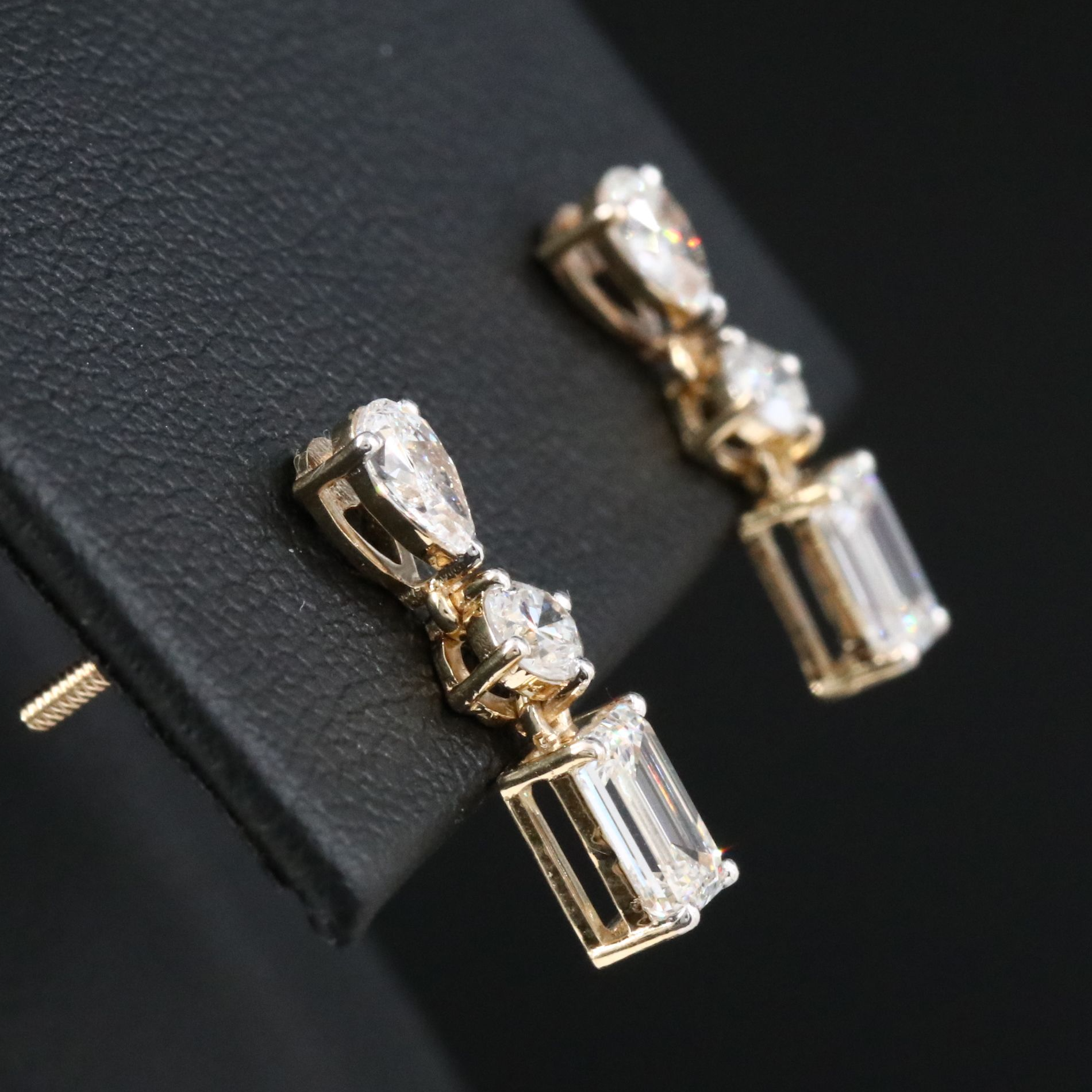 14K 1.77 CTW Lab Grown Diamond Earrings
