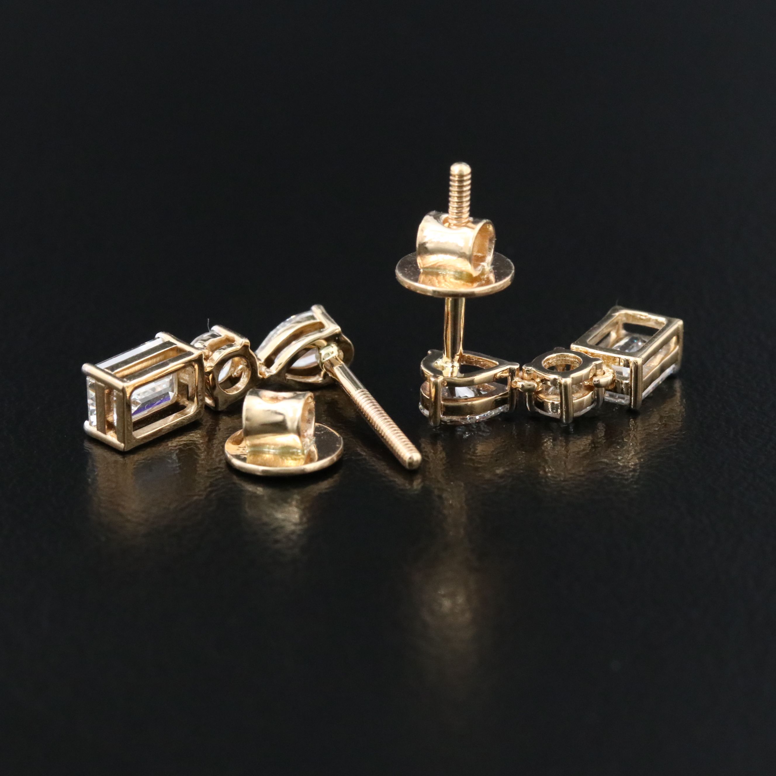 14K 1.77 CTW Lab Grown Diamond Earrings