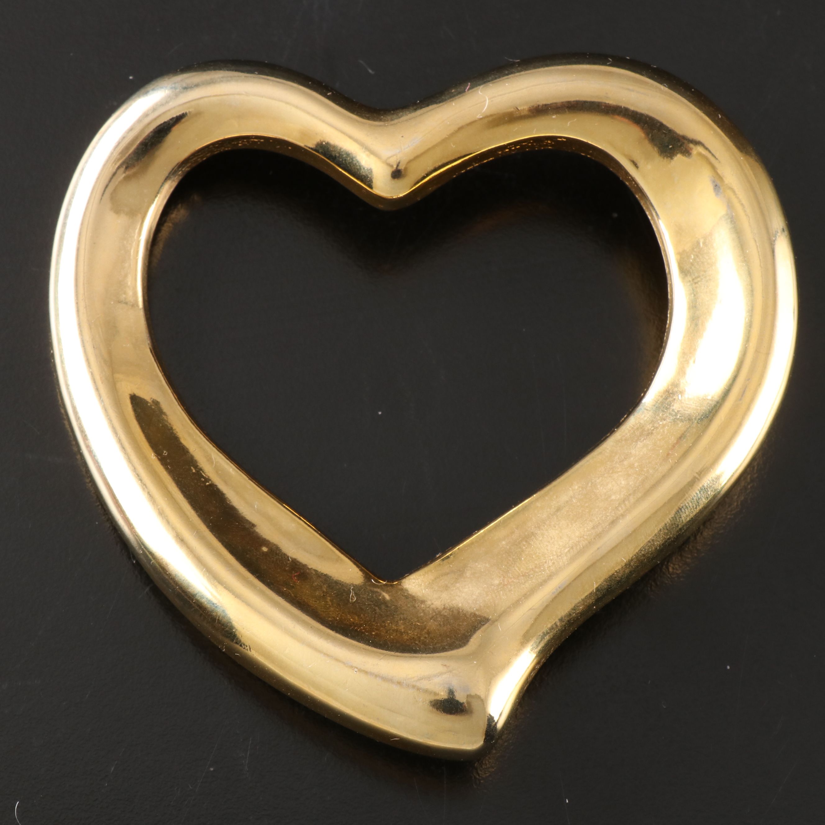 Heart-Shaped Brass Belt Buckle