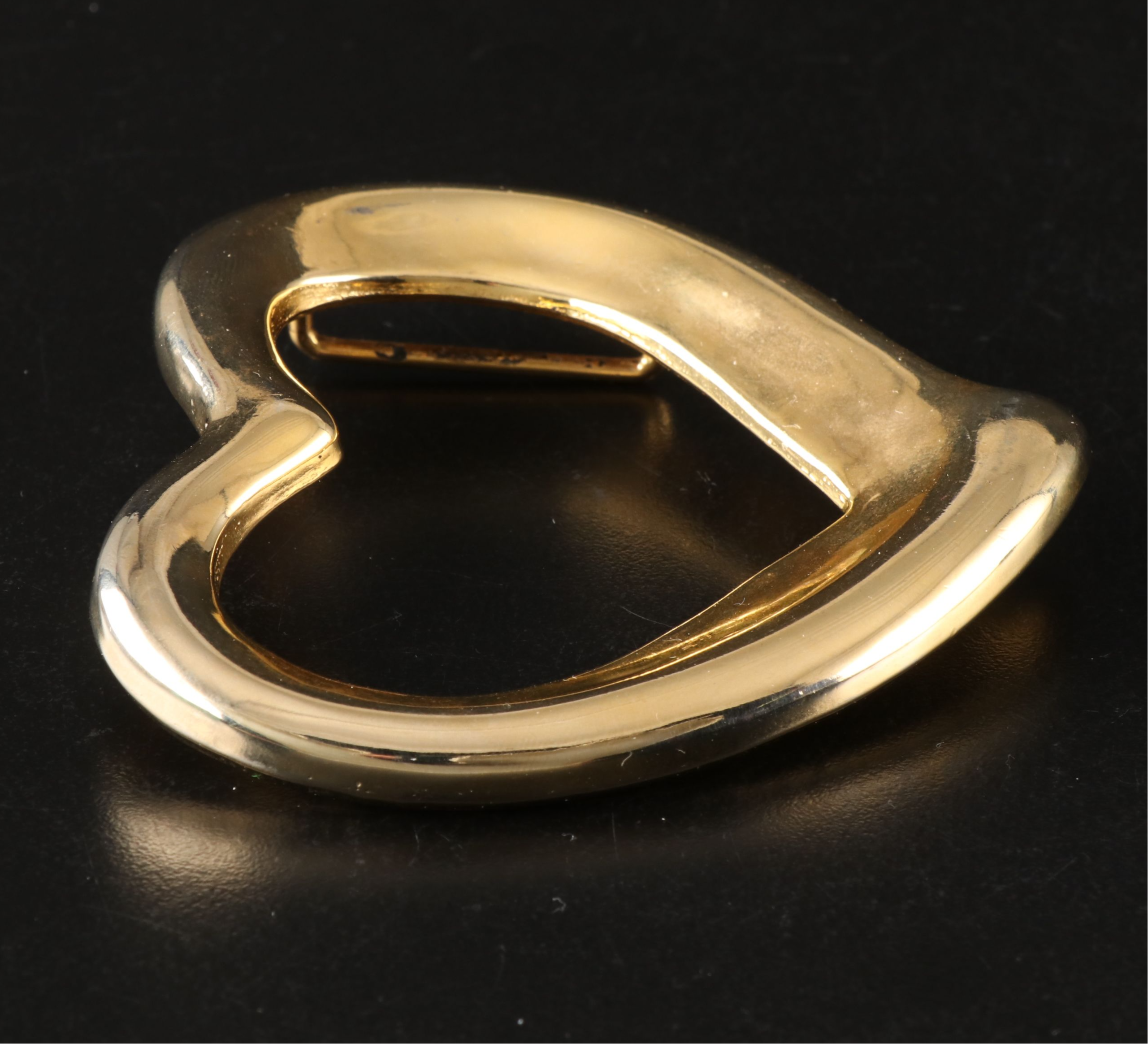 Heart-Shaped Brass Belt Buckle