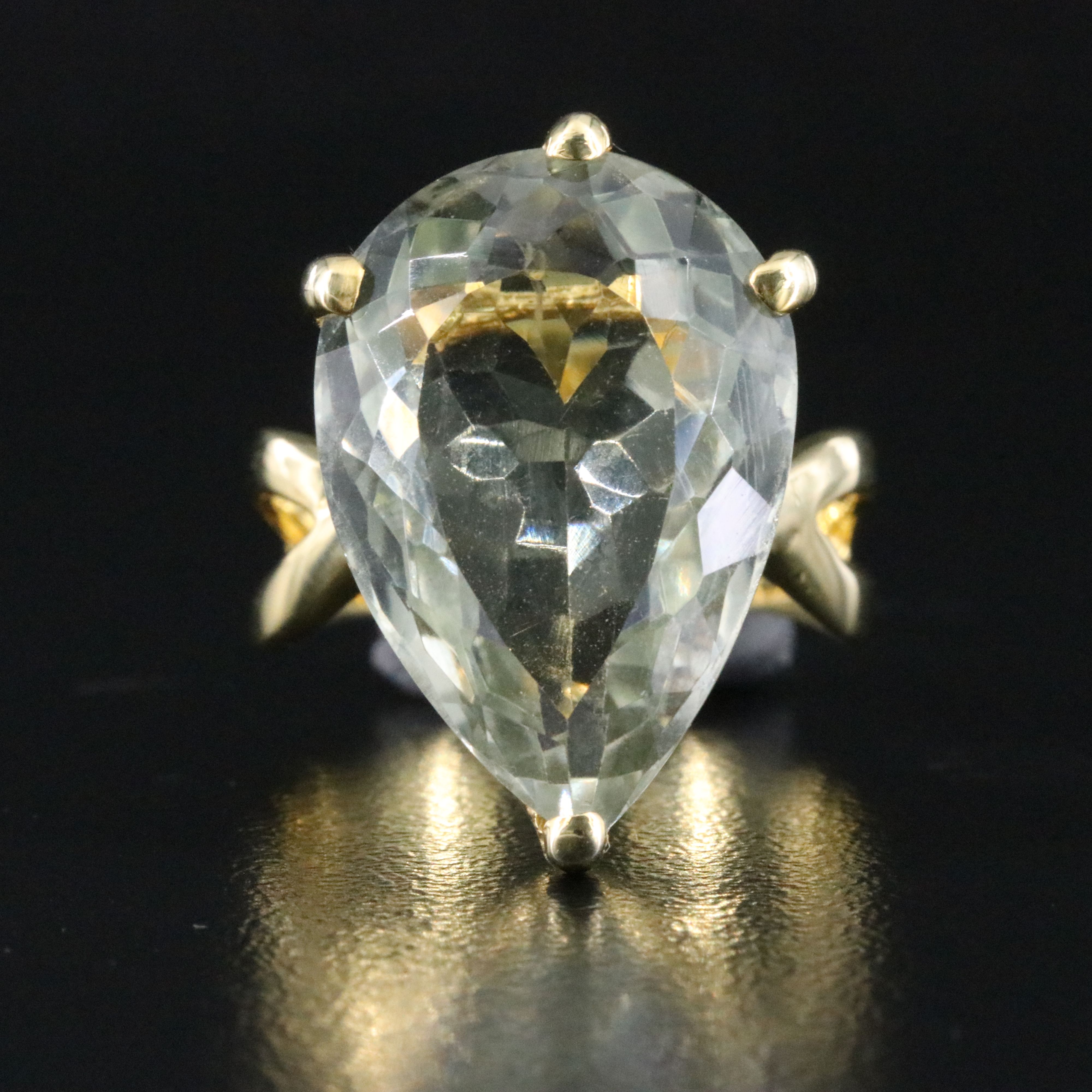 Sterling Prasiolite Ring