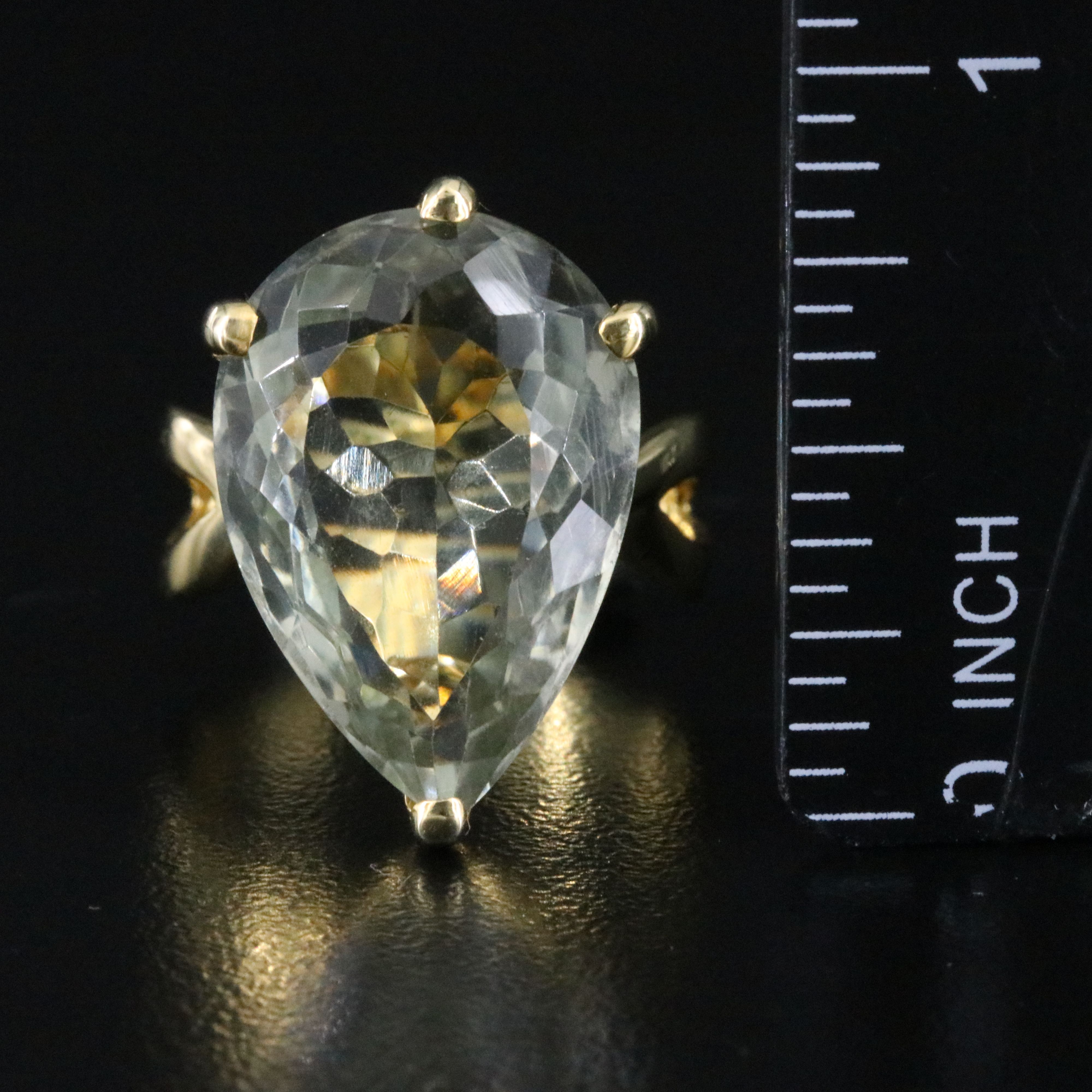 Sterling Prasiolite Ring