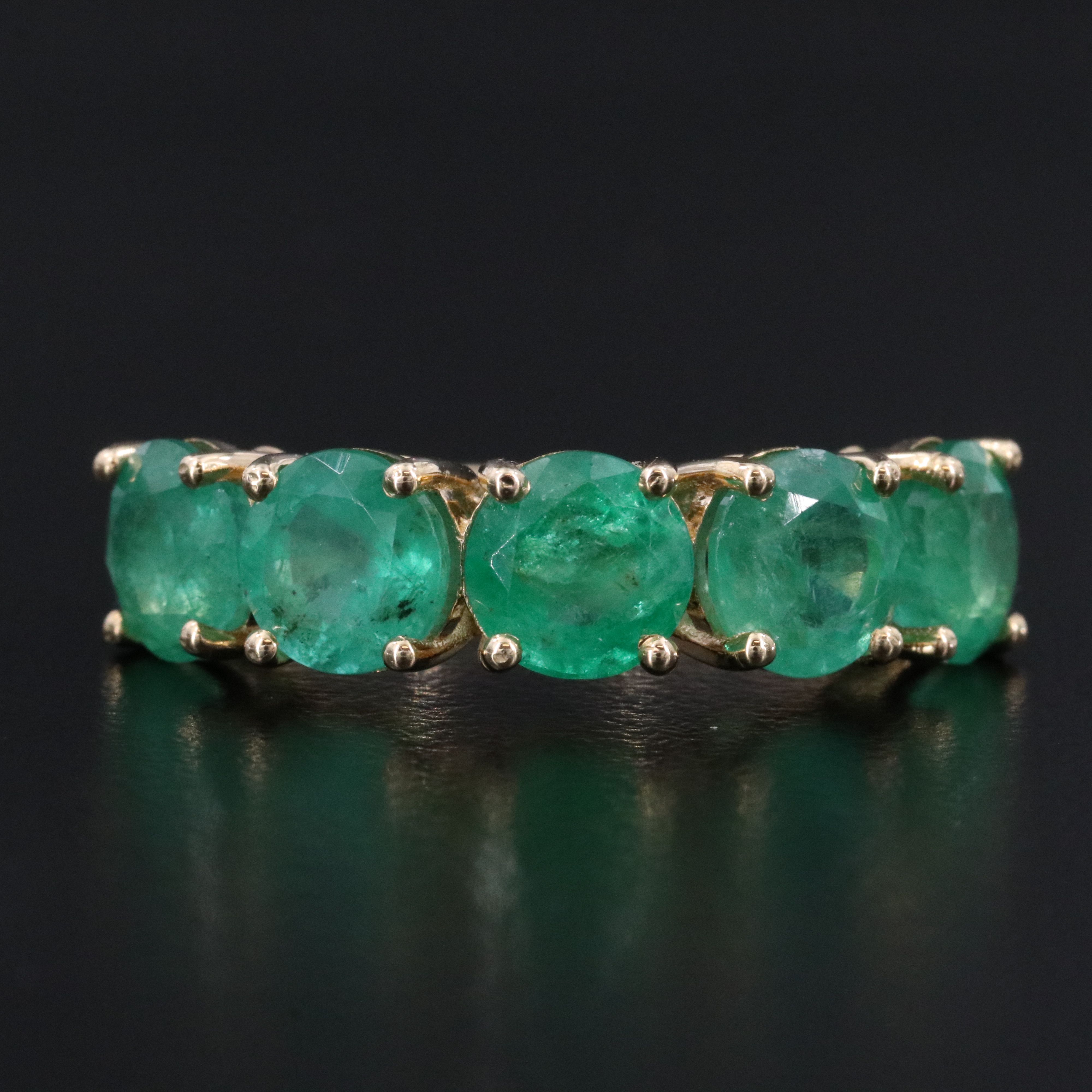 14K 4.40 CTW Emerald Ring