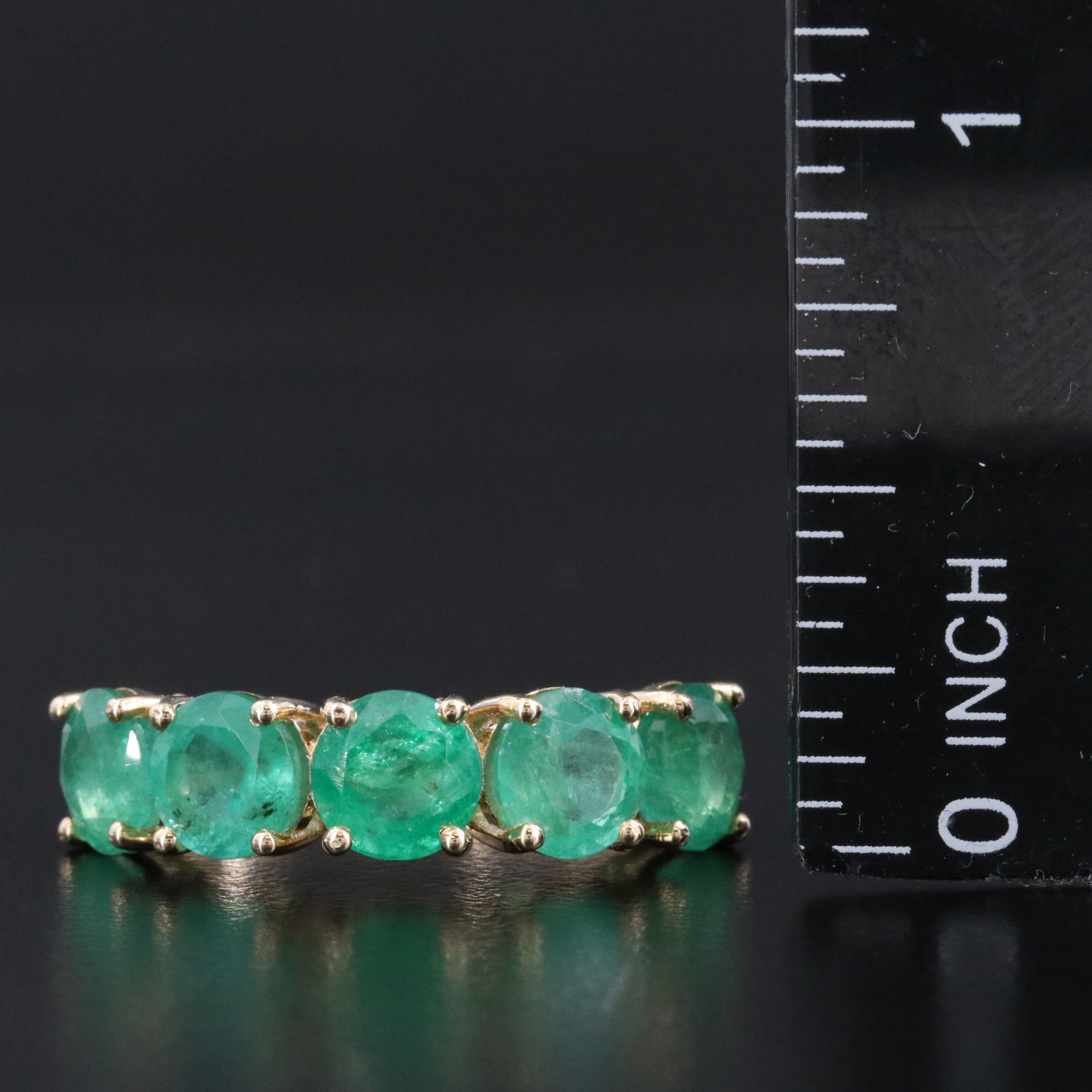 14K 4.40 CTW Emerald Ring