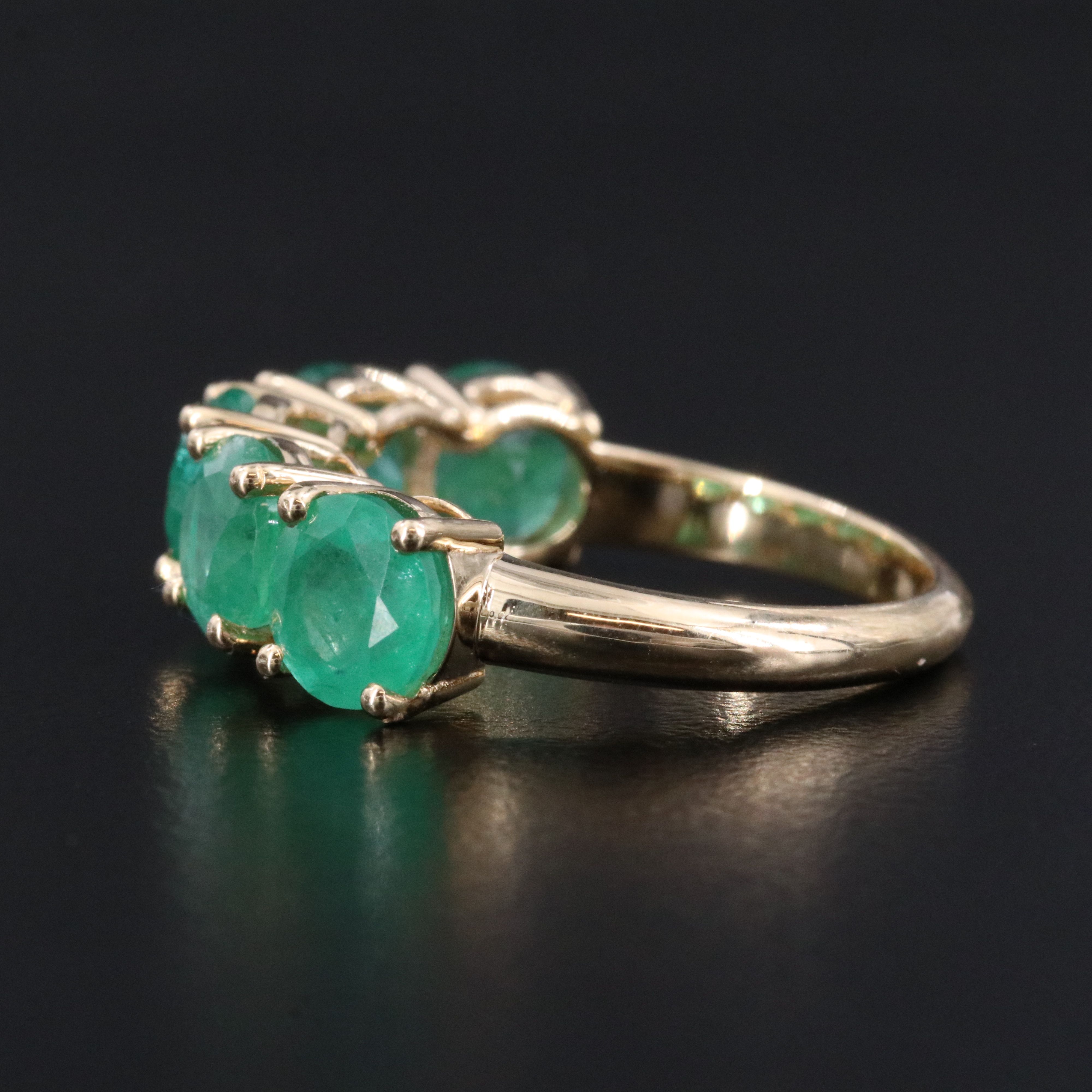 14K 4.40 CTW Emerald Ring
