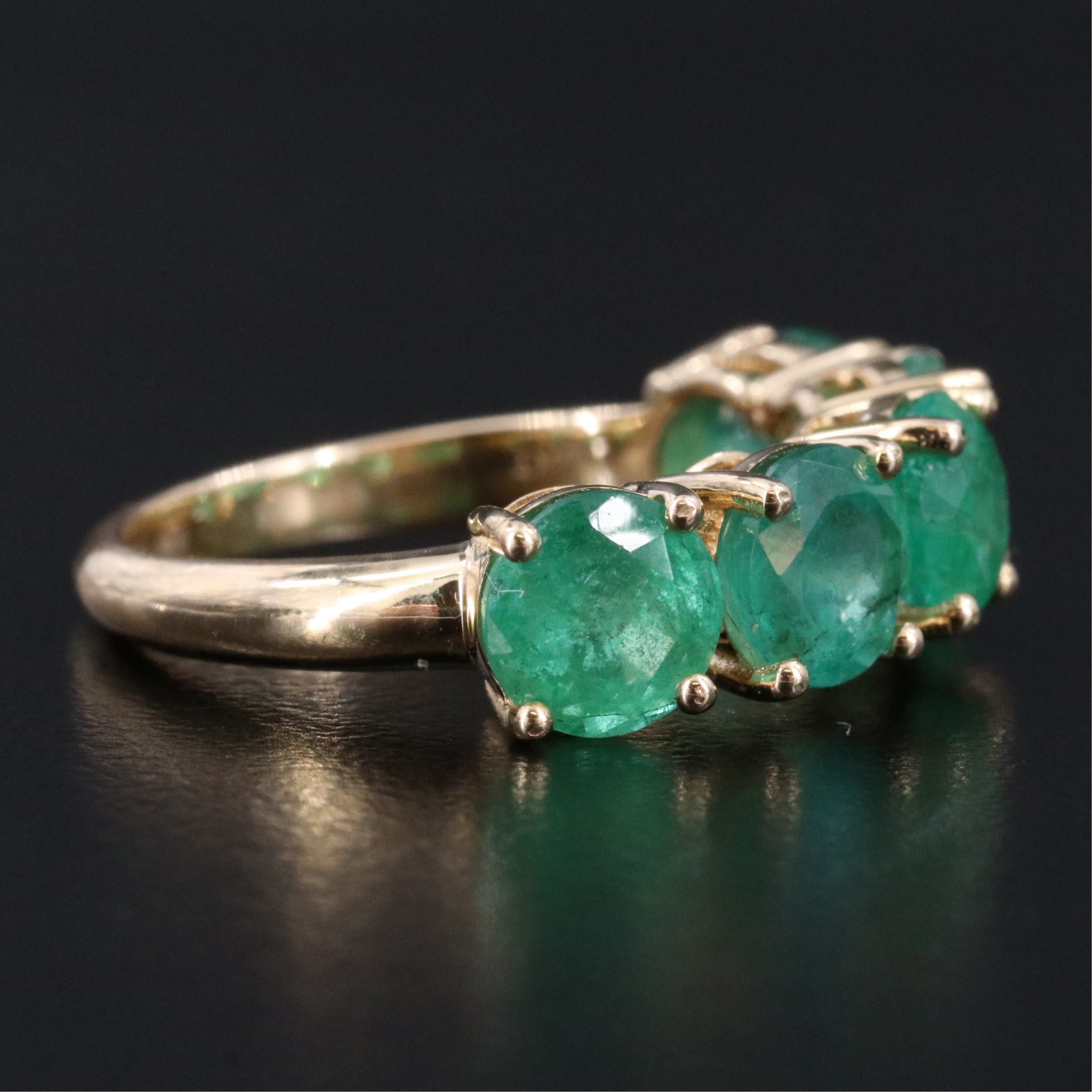 14K 4.40 CTW Emerald Ring
