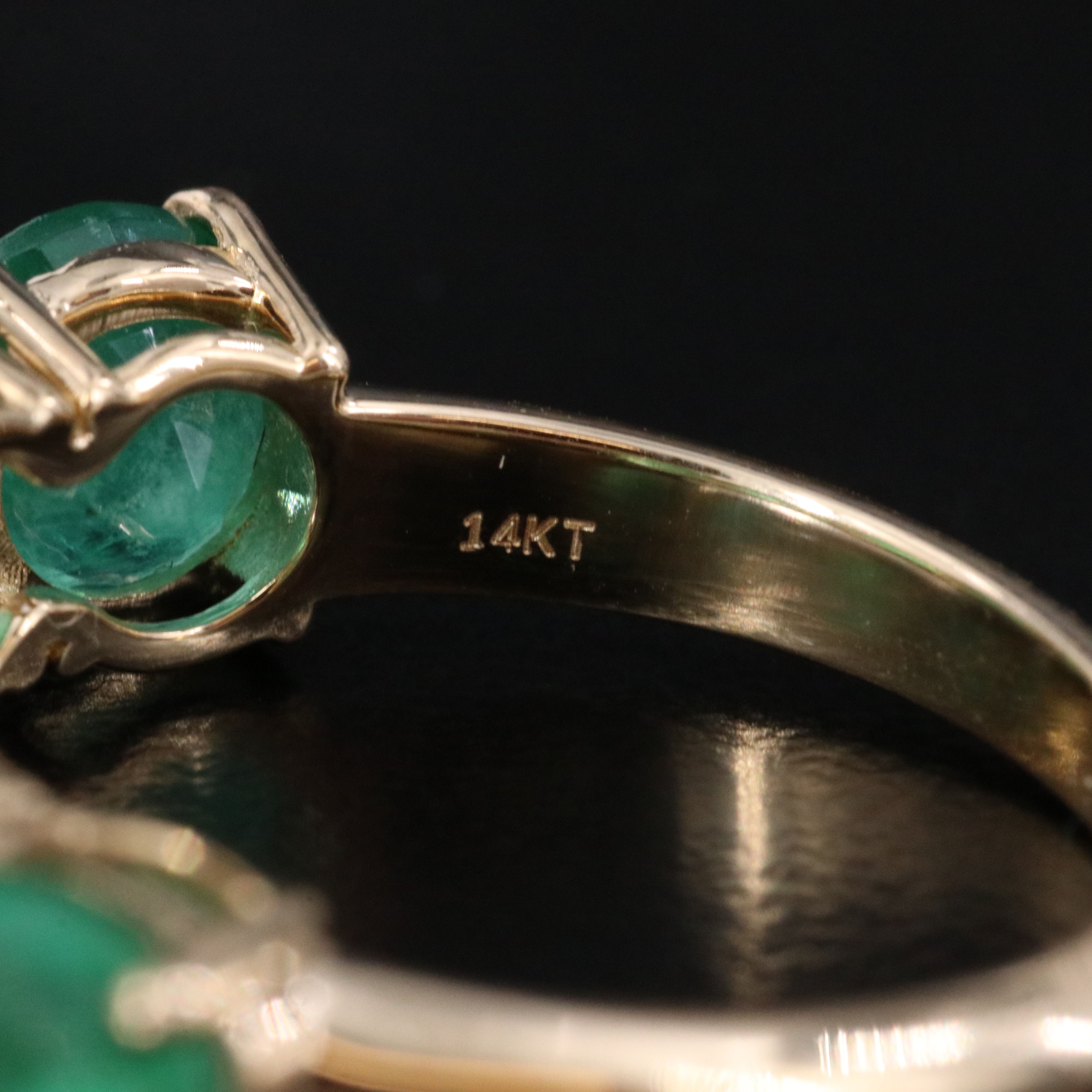 14K 4.40 CTW Emerald Ring