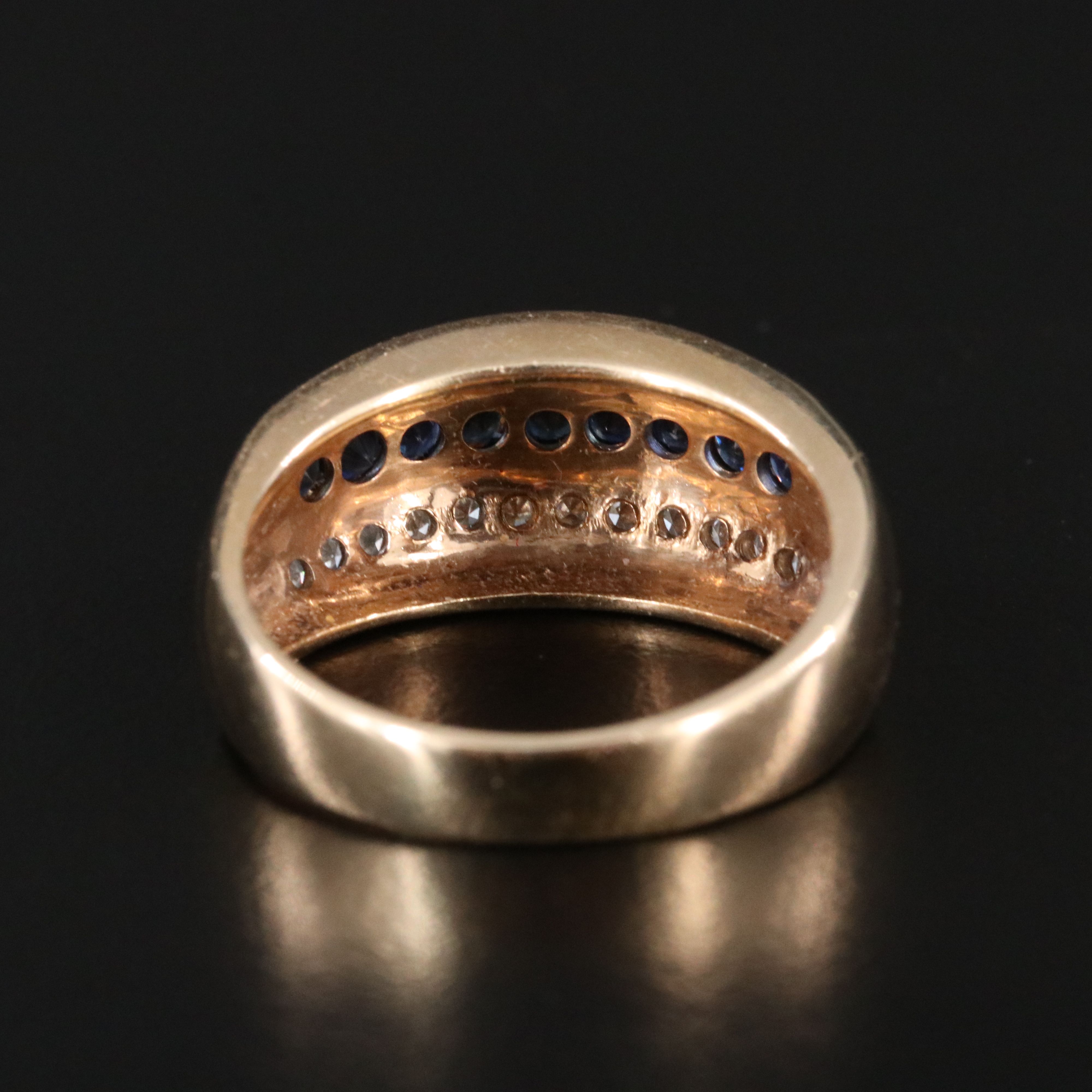 14K Sapphire and Diamond Ring