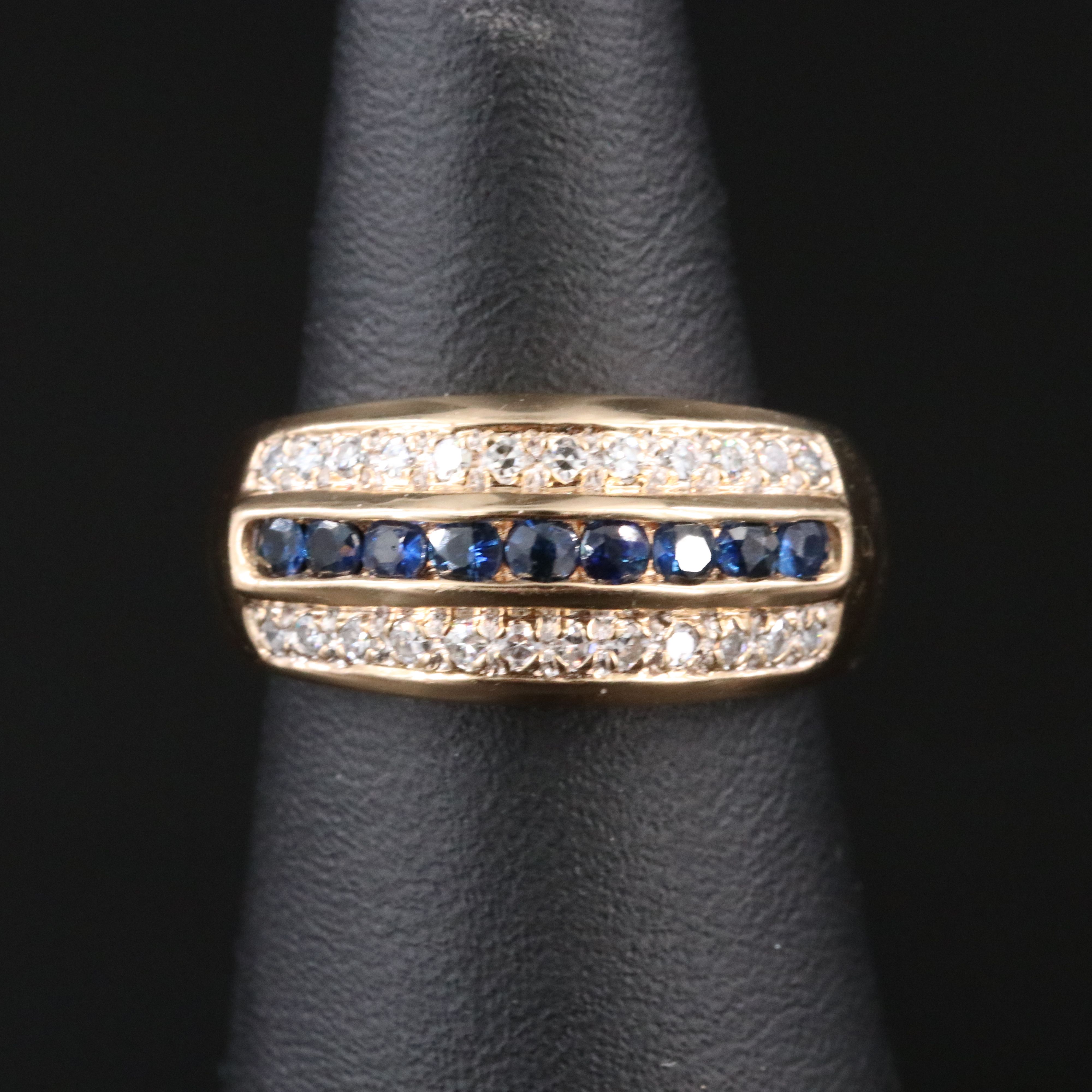 14K Sapphire and Diamond Ring