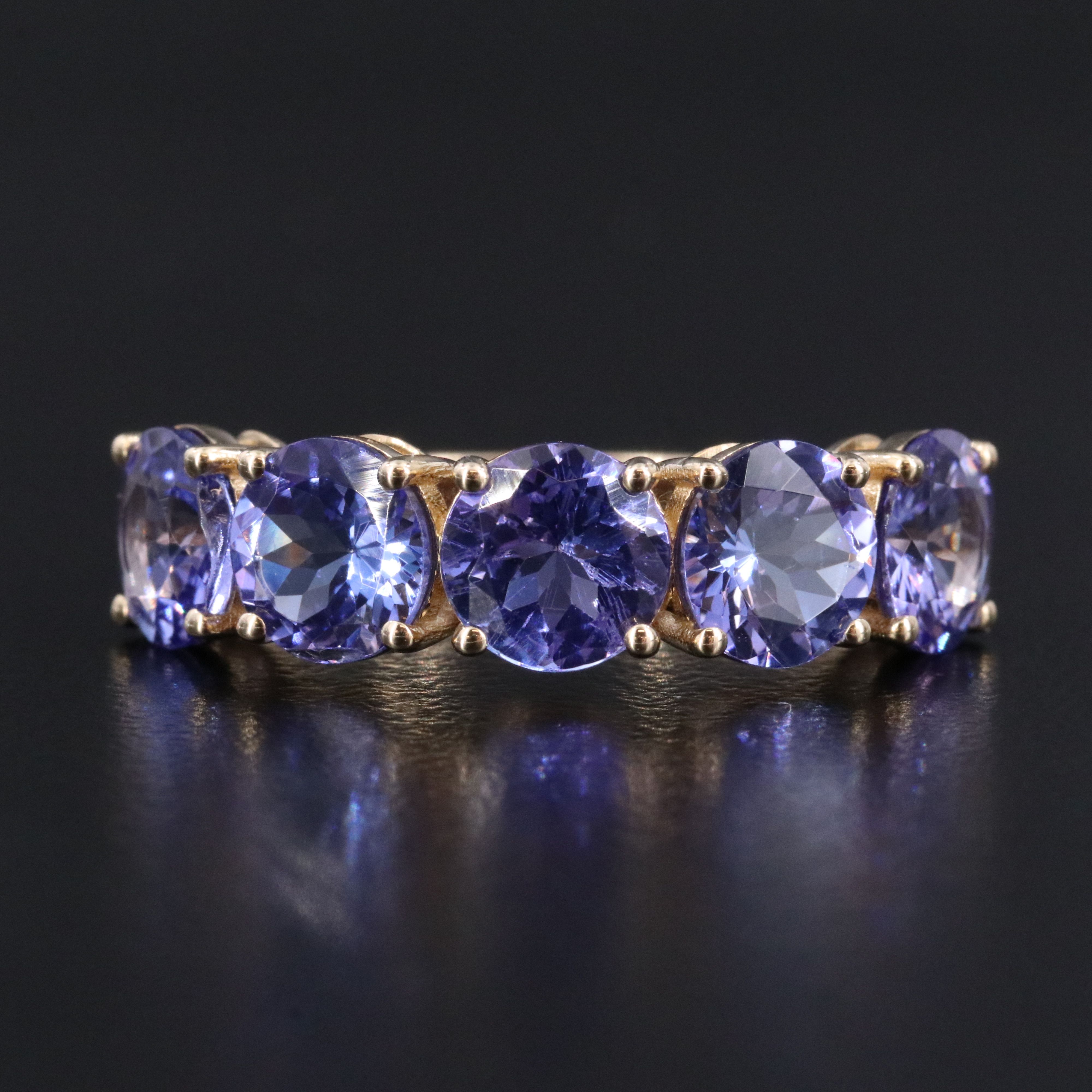 14K 3.79 CTW Tanzanite Ring