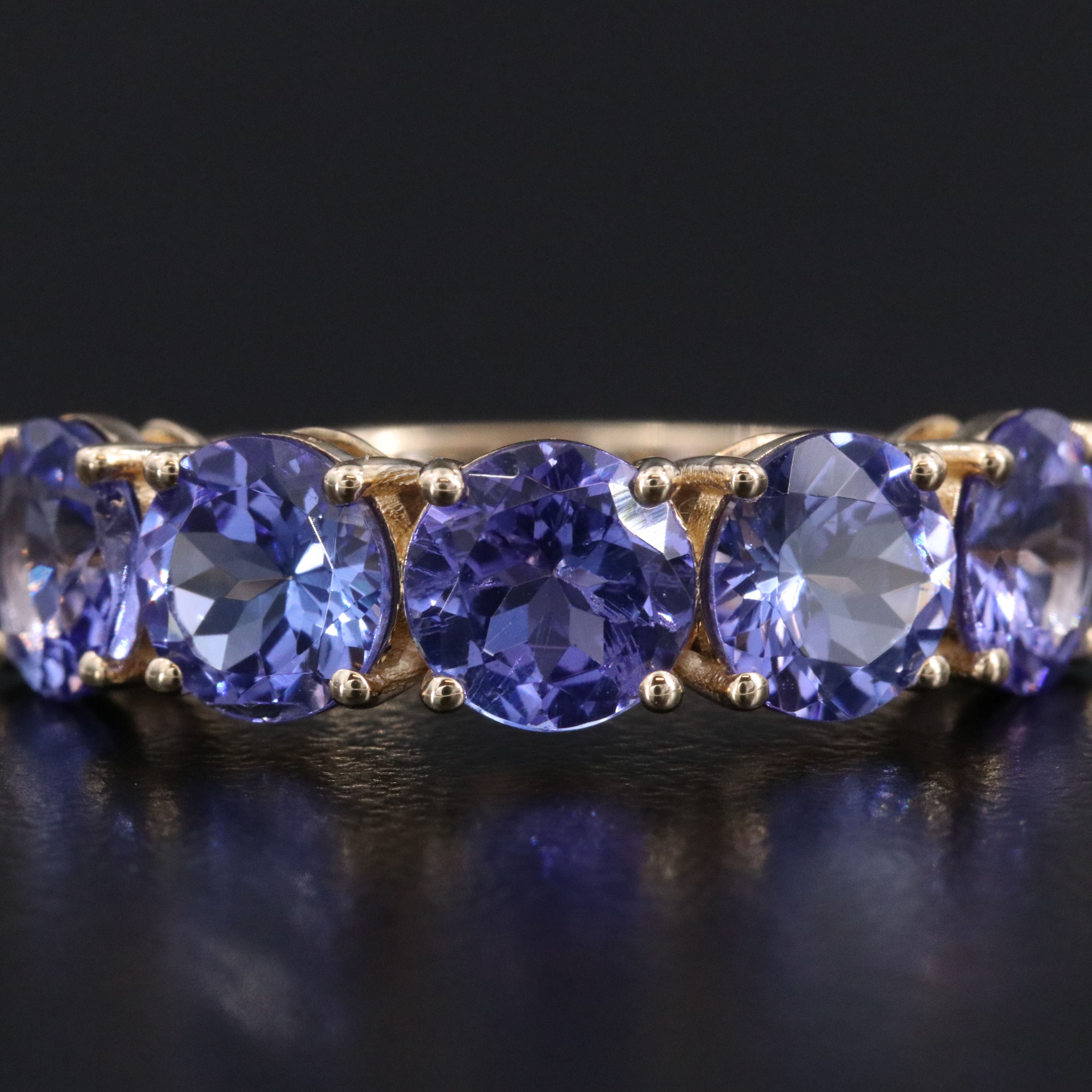 14K 3.79 CTW Tanzanite Ring