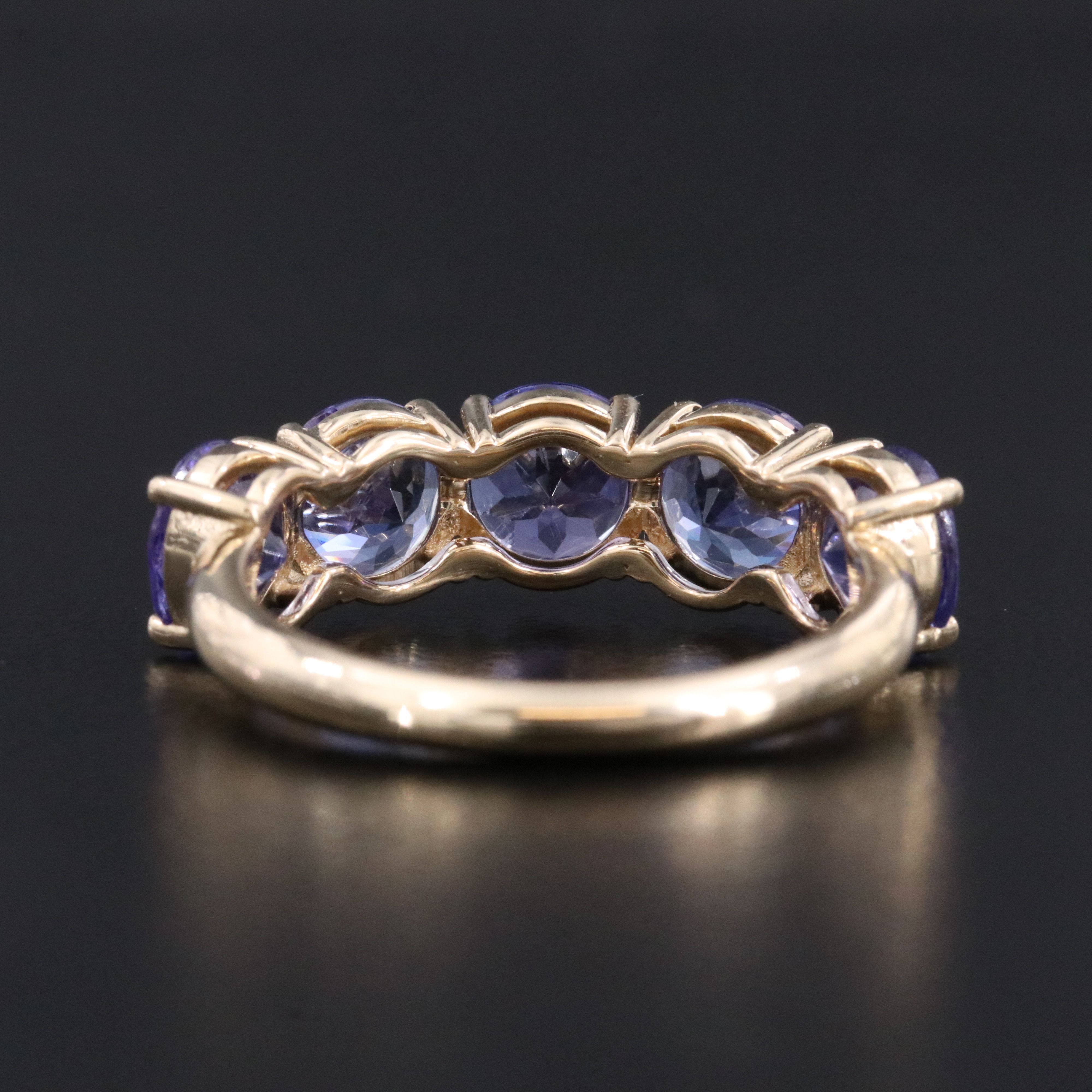 14K 3.79 CTW Tanzanite Ring