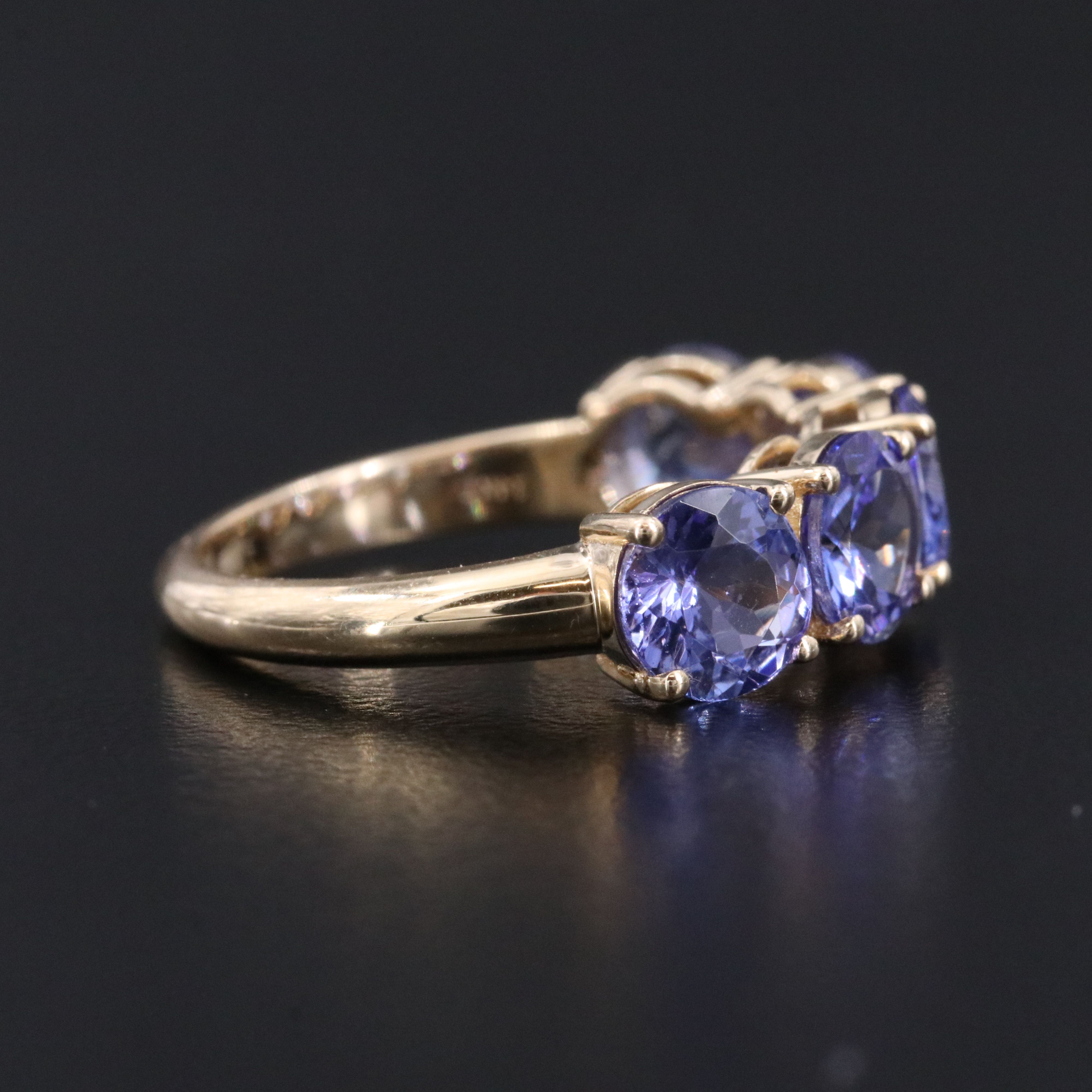 14K 3.79 CTW Tanzanite Ring