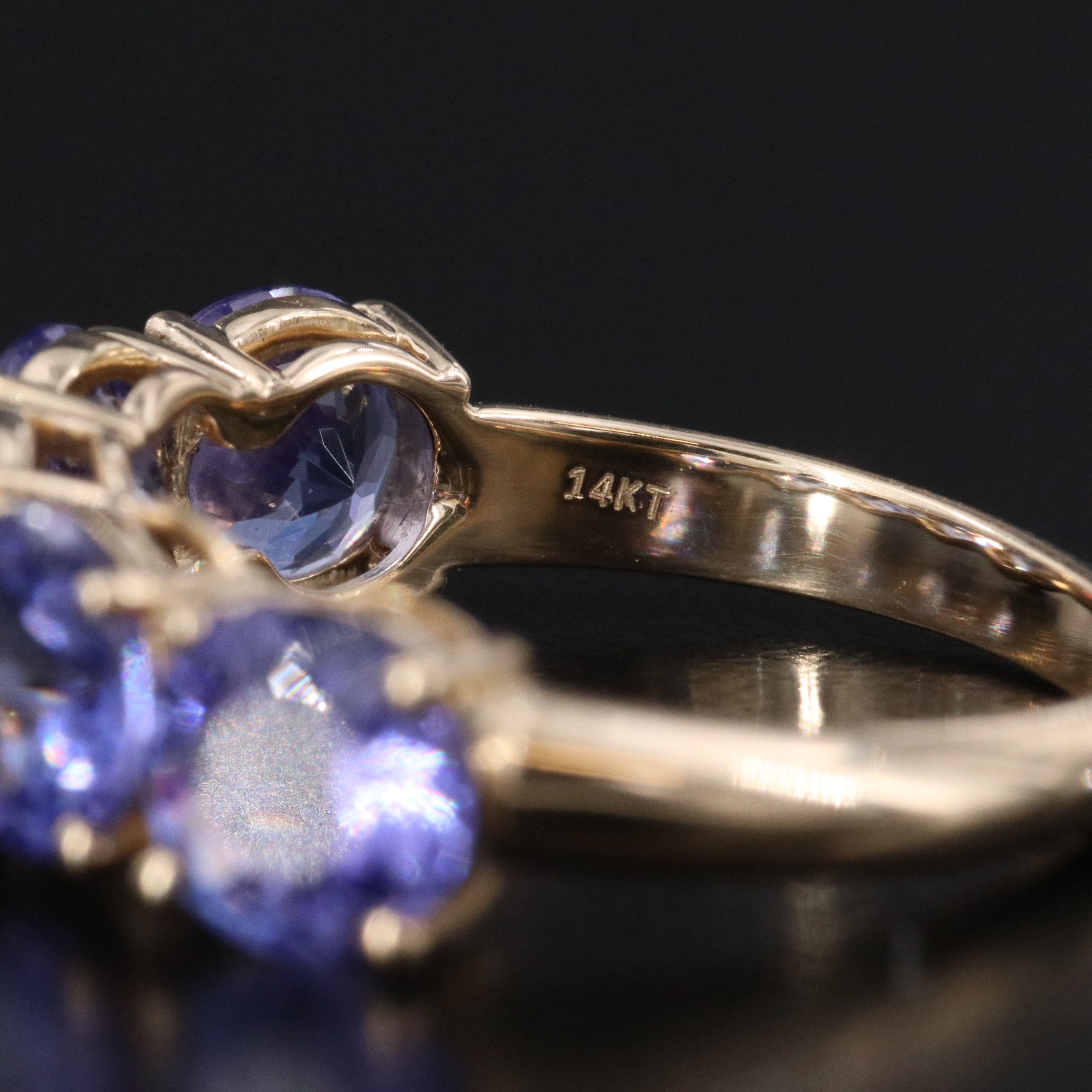 14K 3.79 CTW Tanzanite Ring