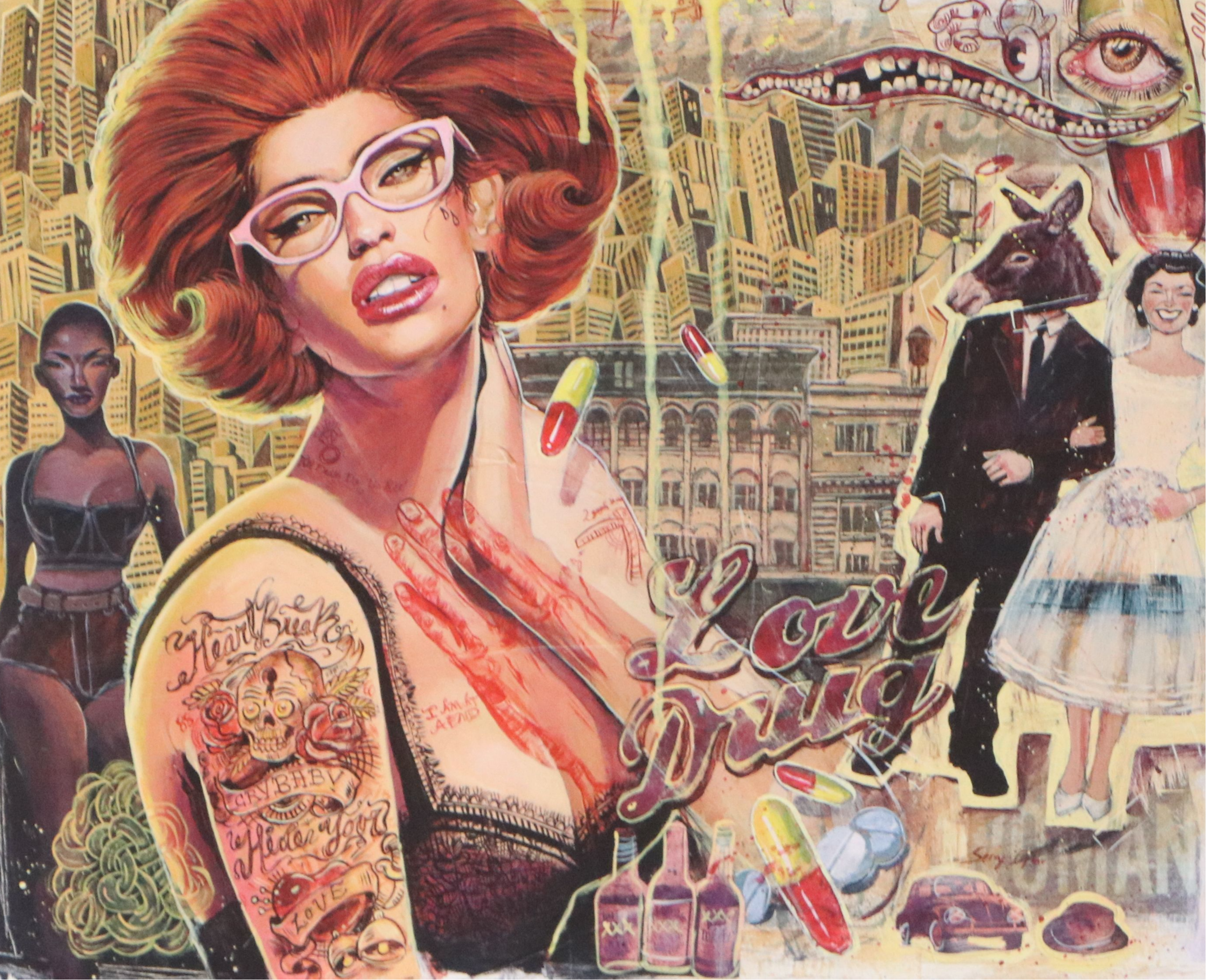 Serge Gay Jr. Digital Print "Love Drug," 2012