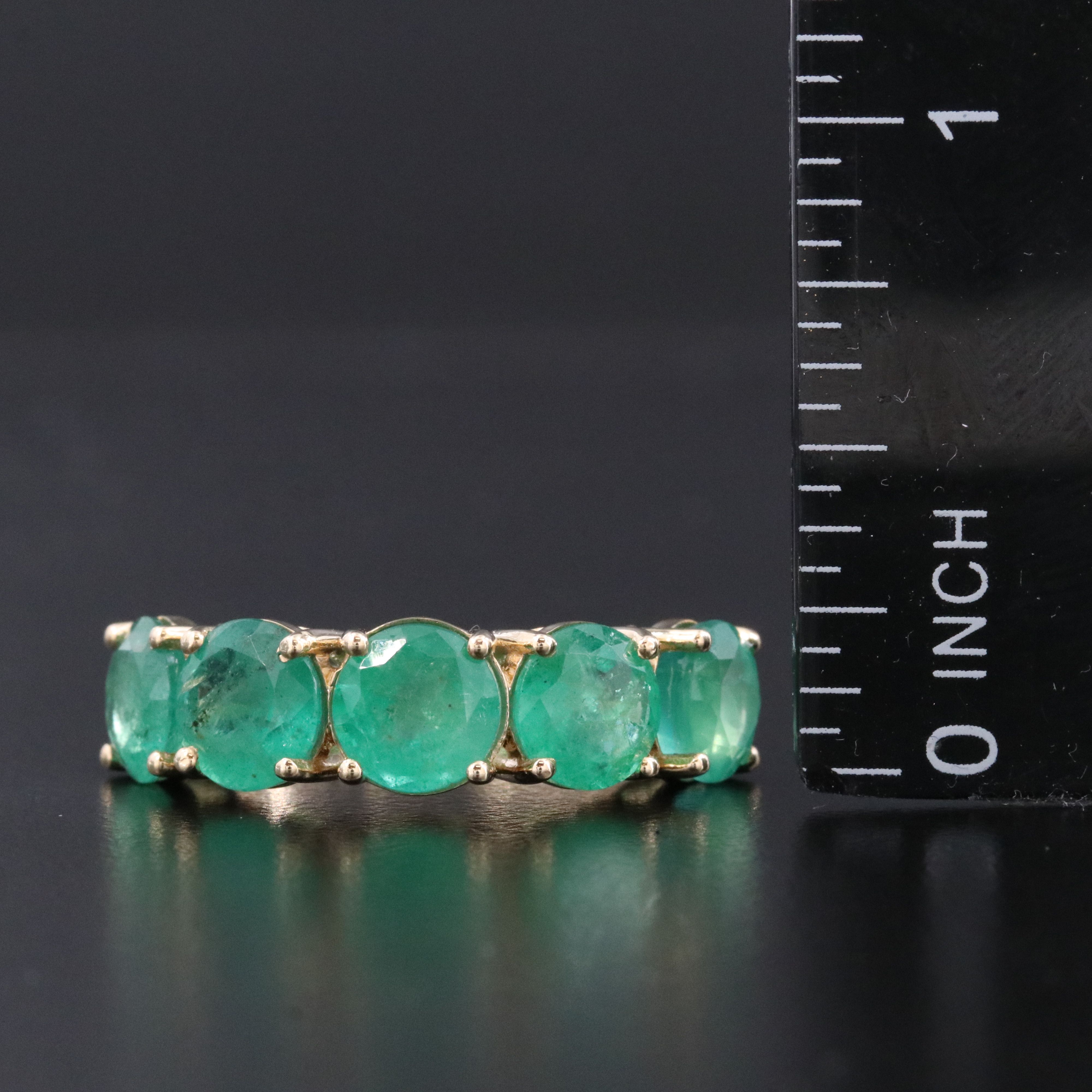 14K 5.51 CTW Emerald Ring