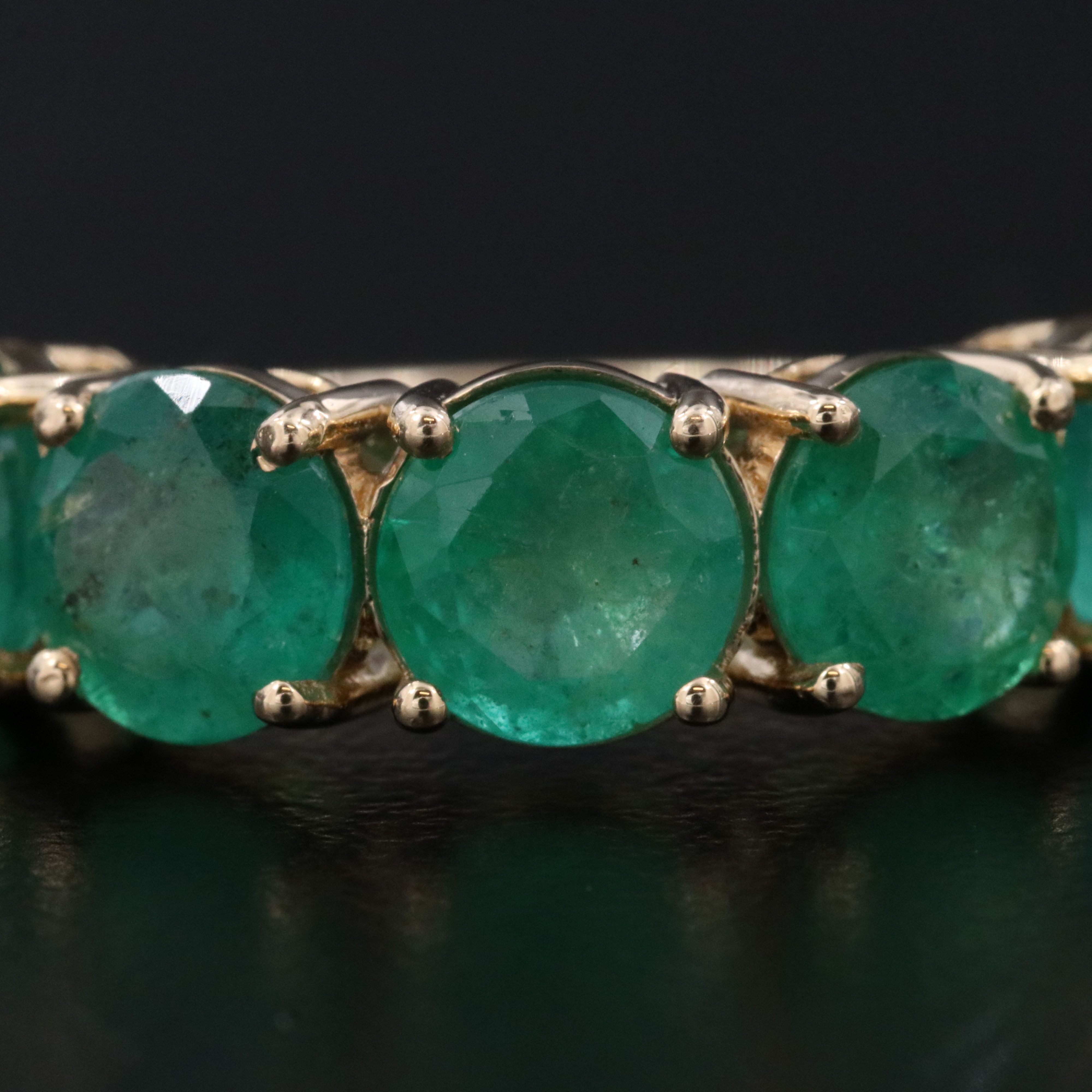 14K 5.51 CTW Emerald Ring