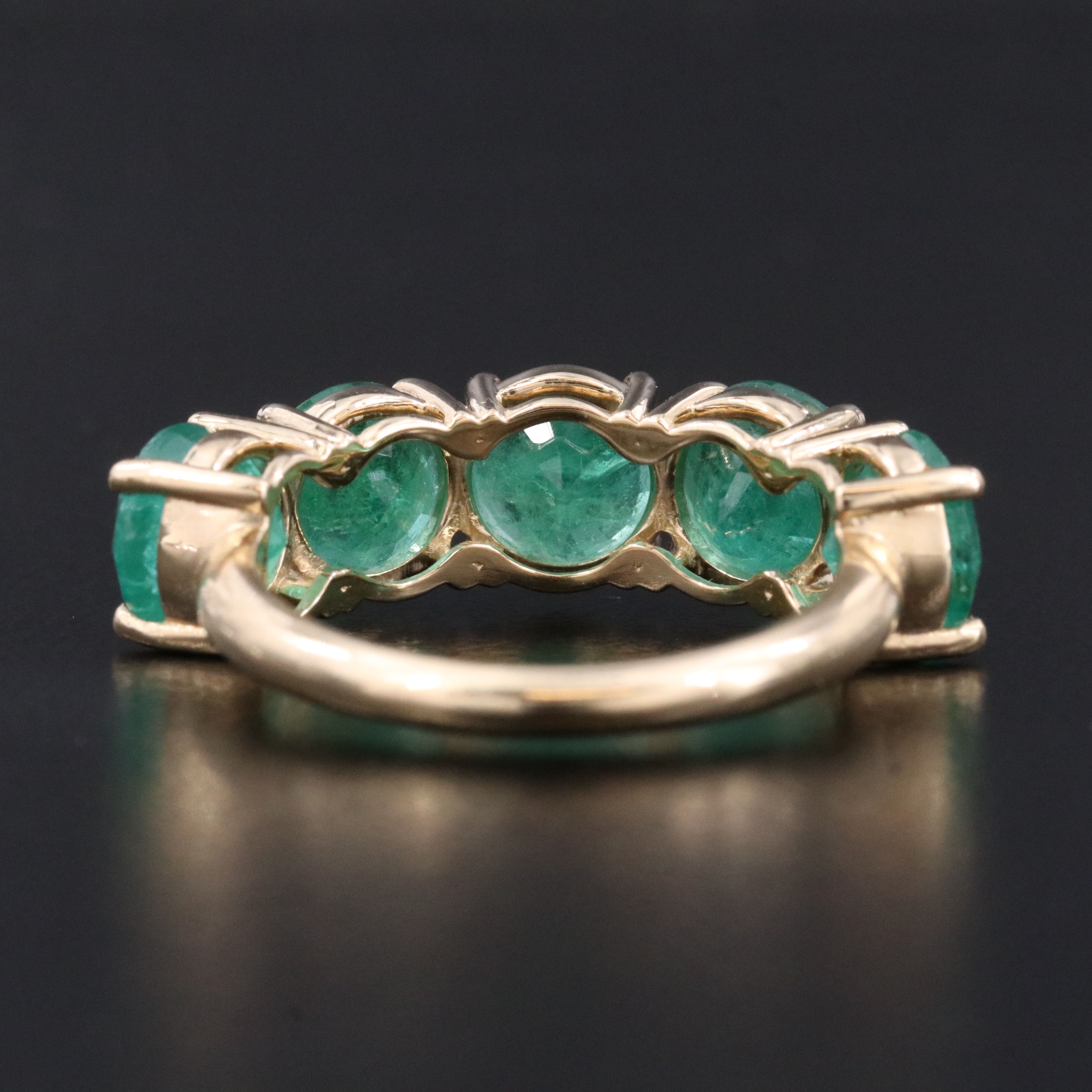 14K 5.51 CTW Emerald Ring