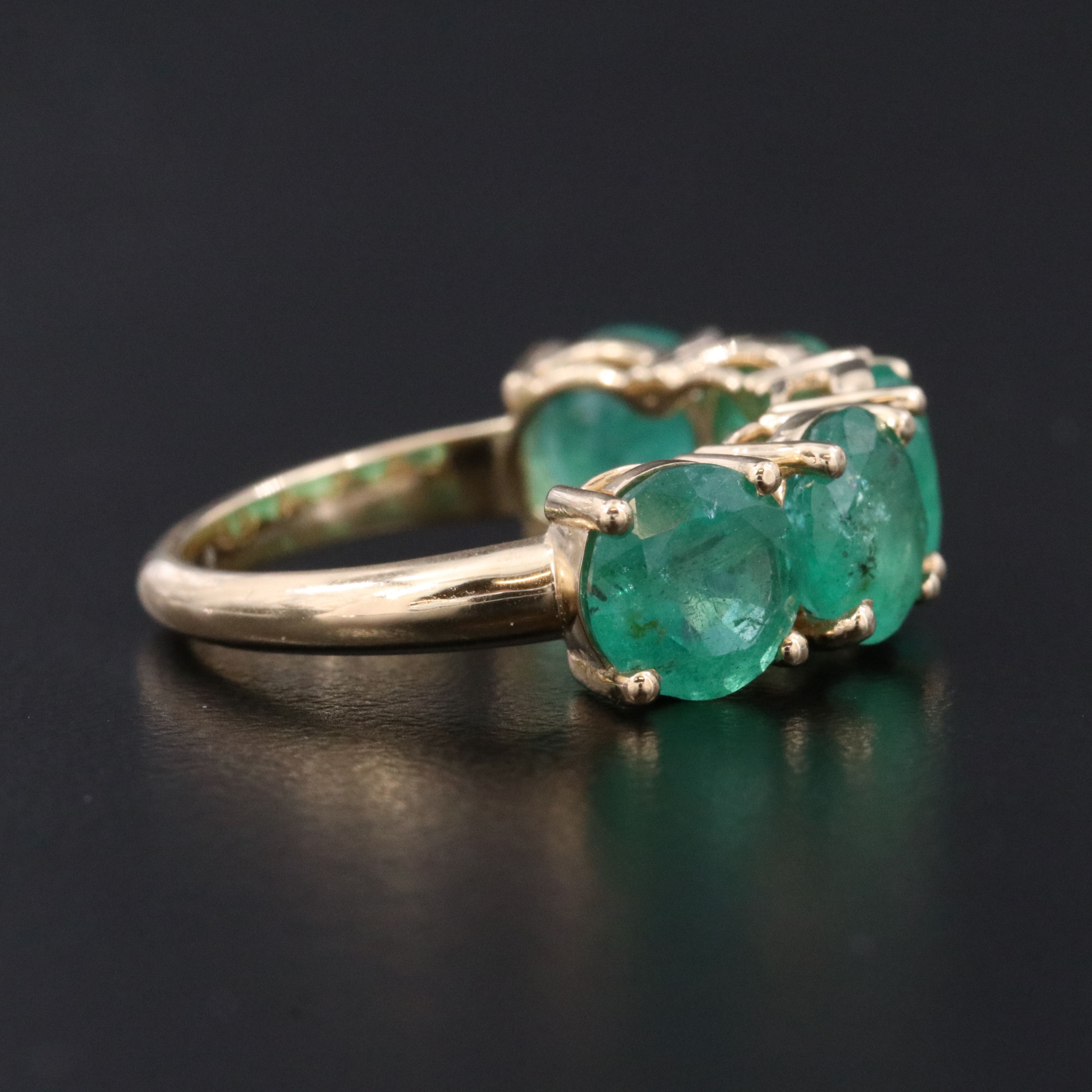 14K 5.51 CTW Emerald Ring