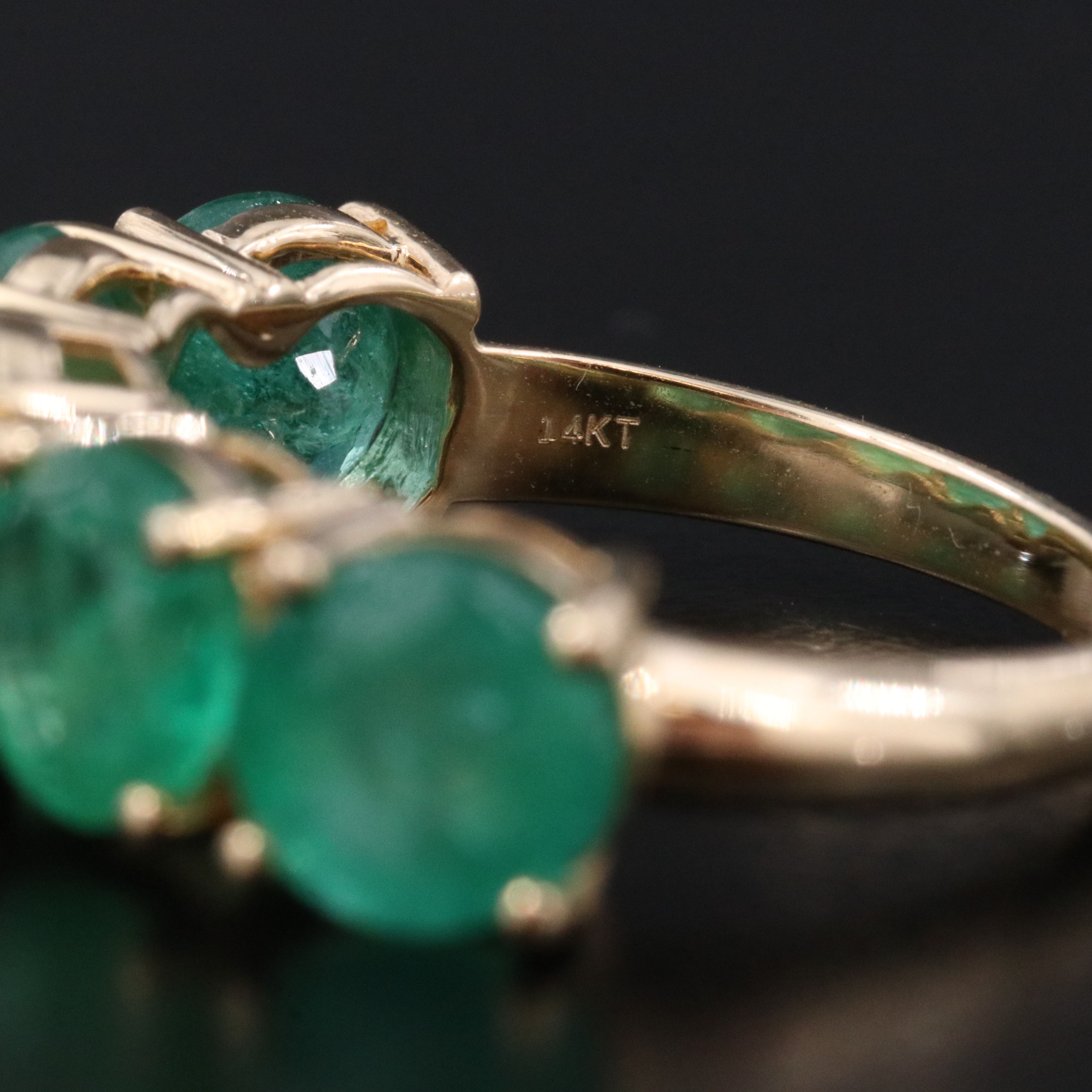 14K 5.51 CTW Emerald Ring