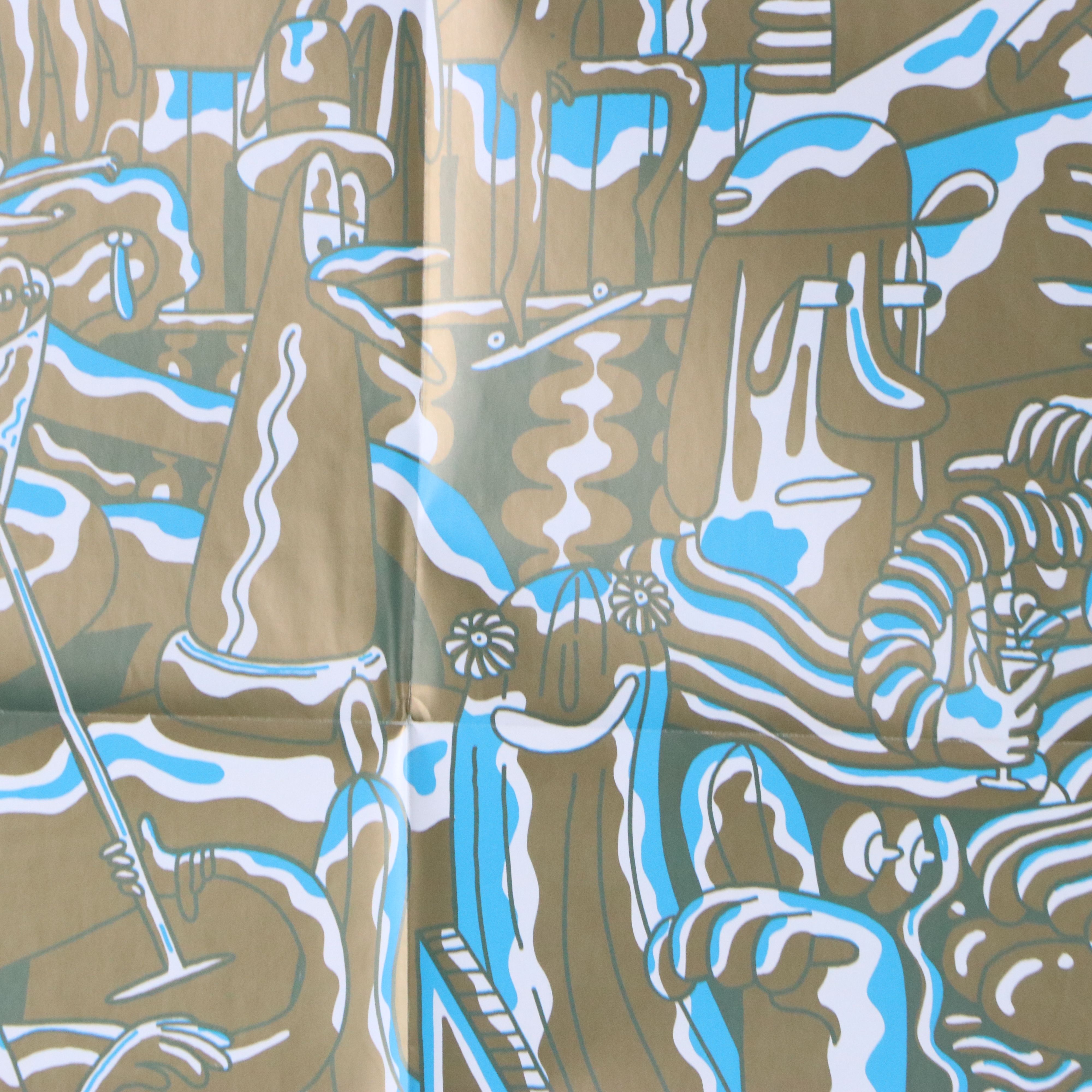 Mike Perry Whimsical Psychedelic Screenprint, 21st Century