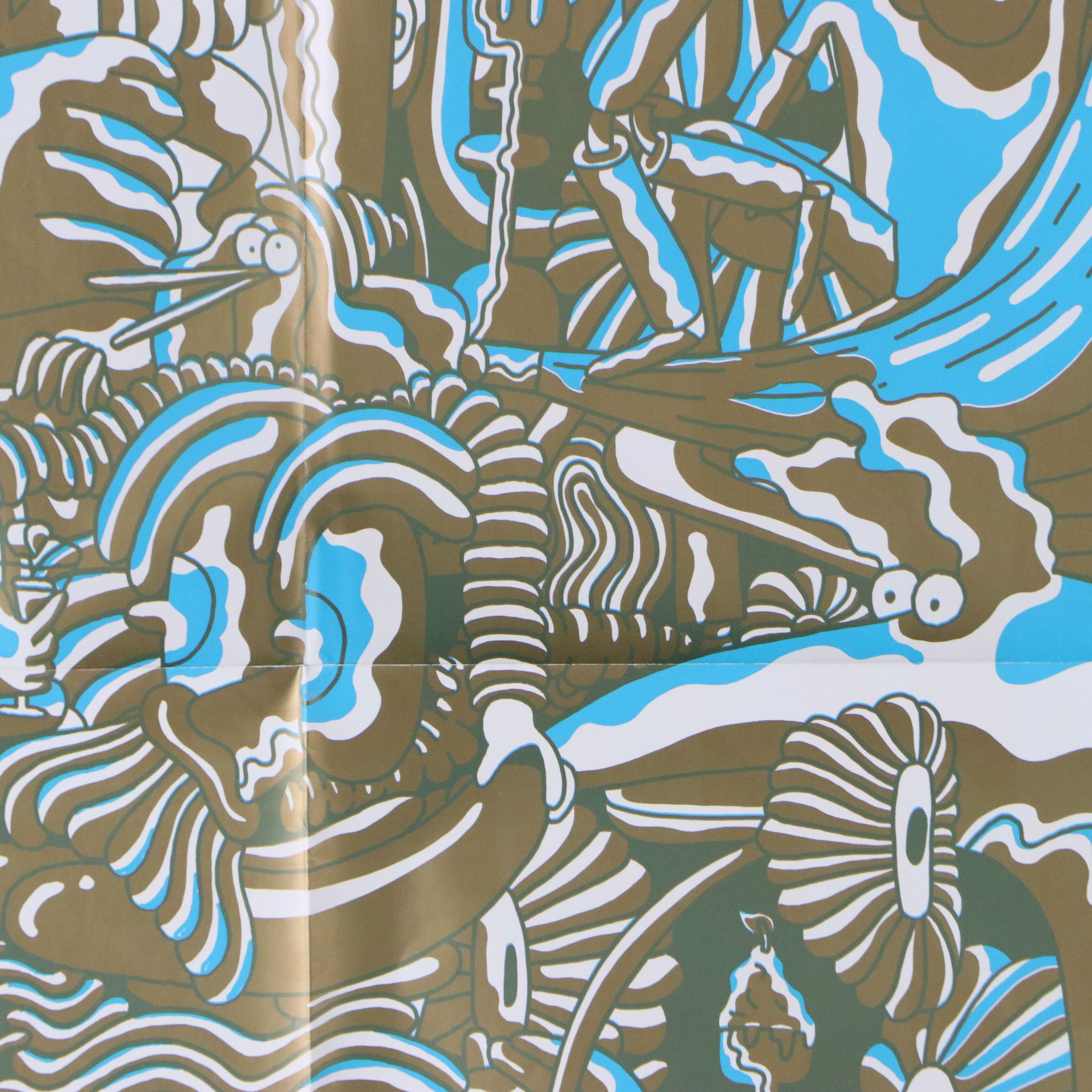 Mike Perry Whimsical Psychedelic Screenprint, 21st Century