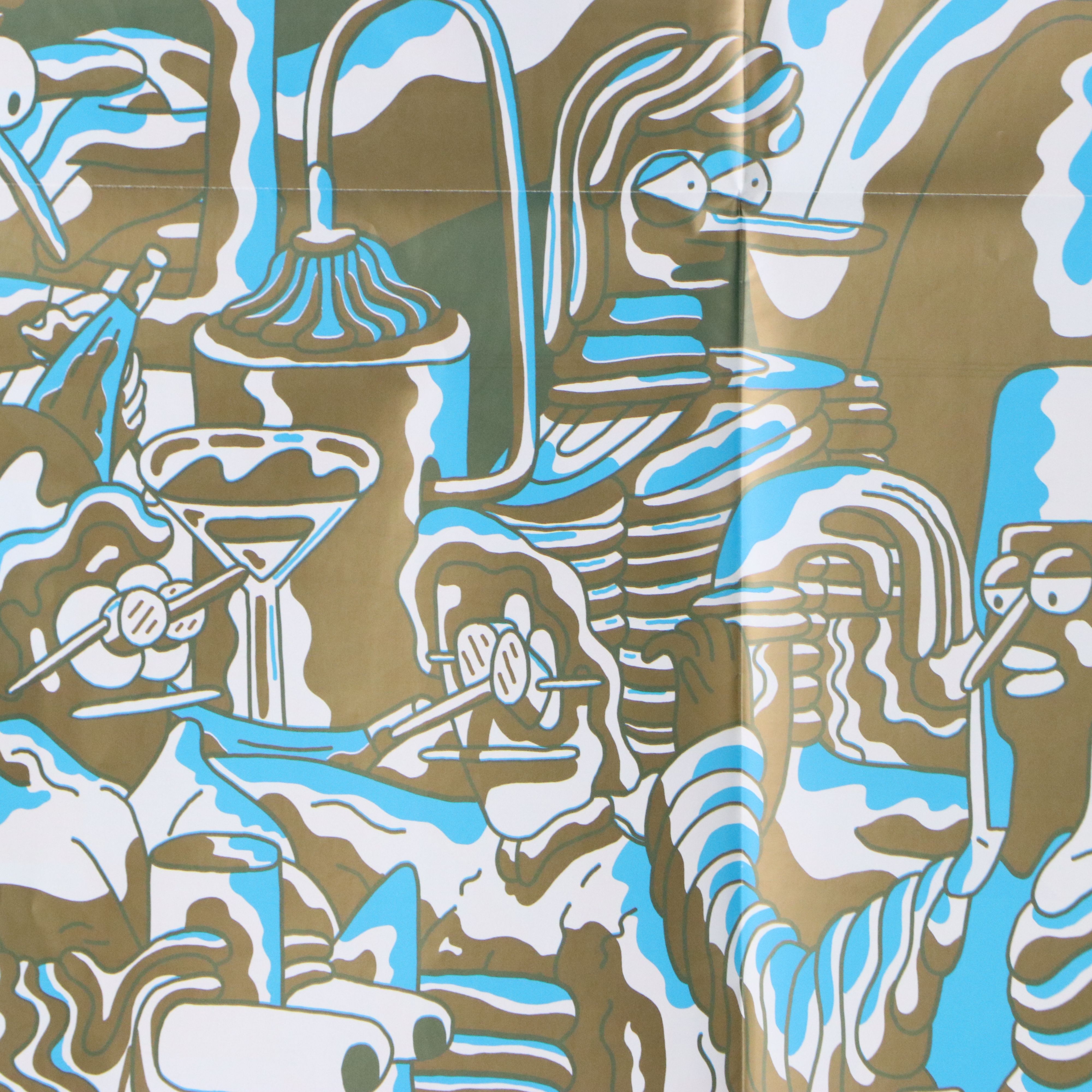 Mike Perry Whimsical Psychedelic Screenprint, 21st Century