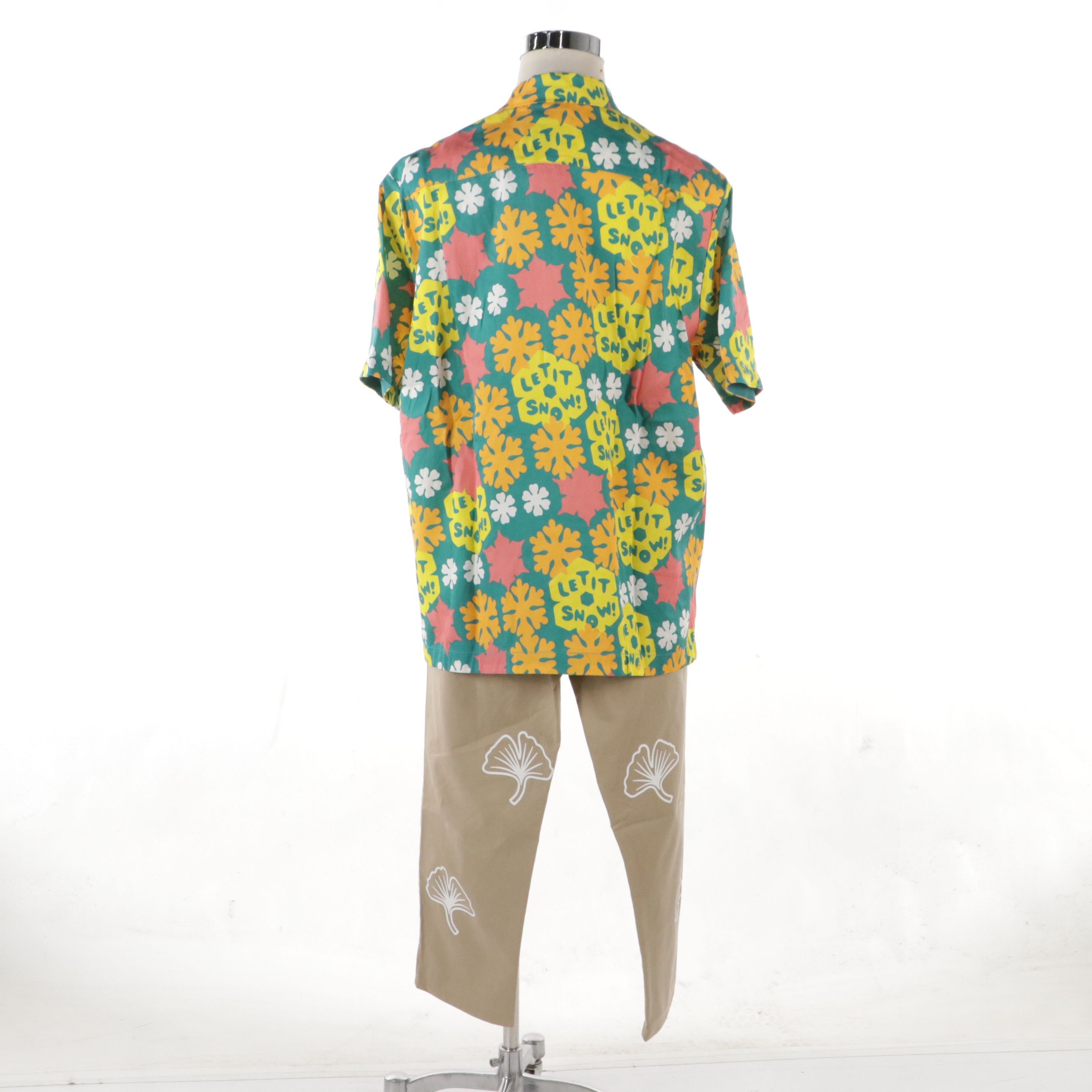 Men's SnowDay Khaki Pant and Short Sleeve Shirt with Tags