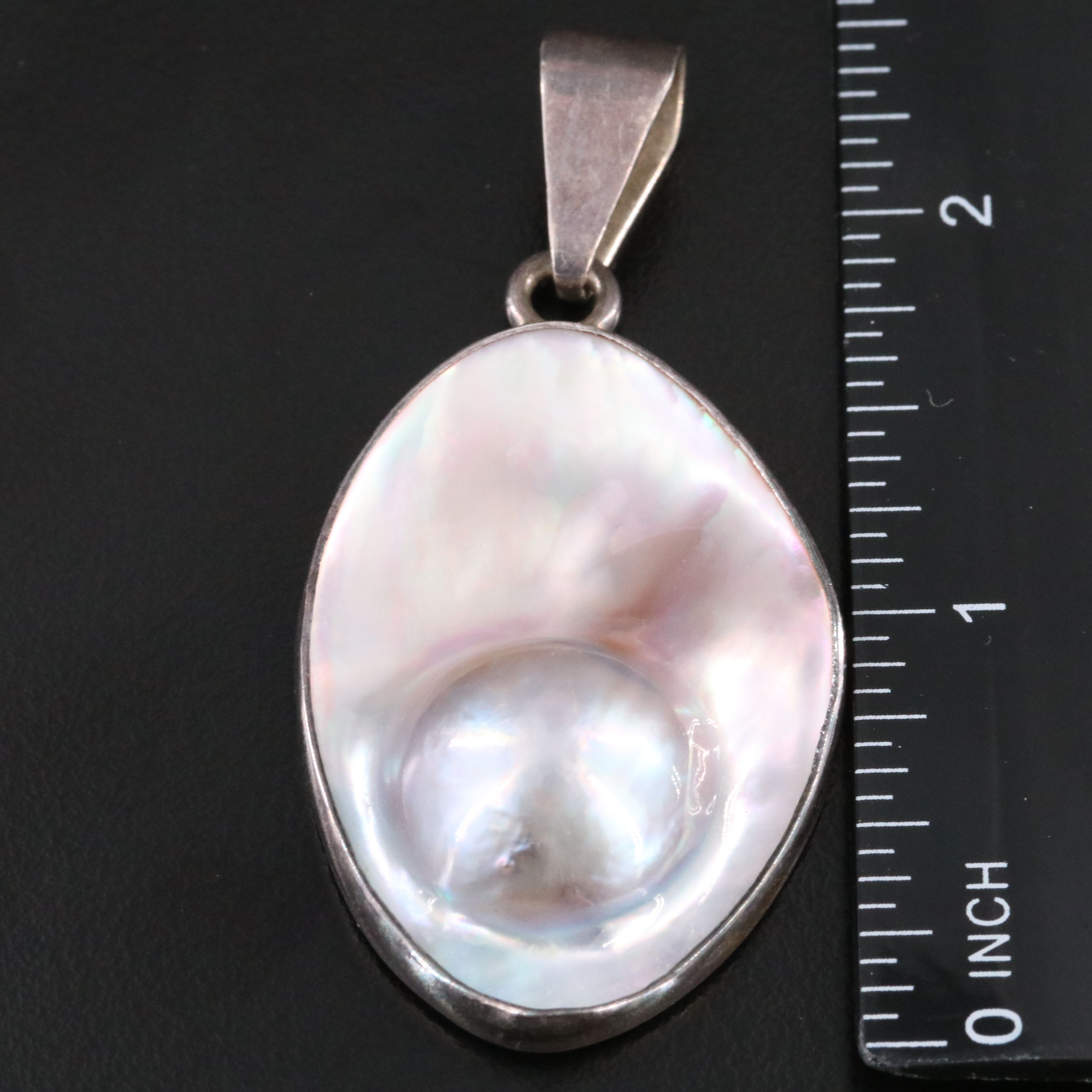 Sterling Pearl Pendant and Earrings Featuring Charles Albert