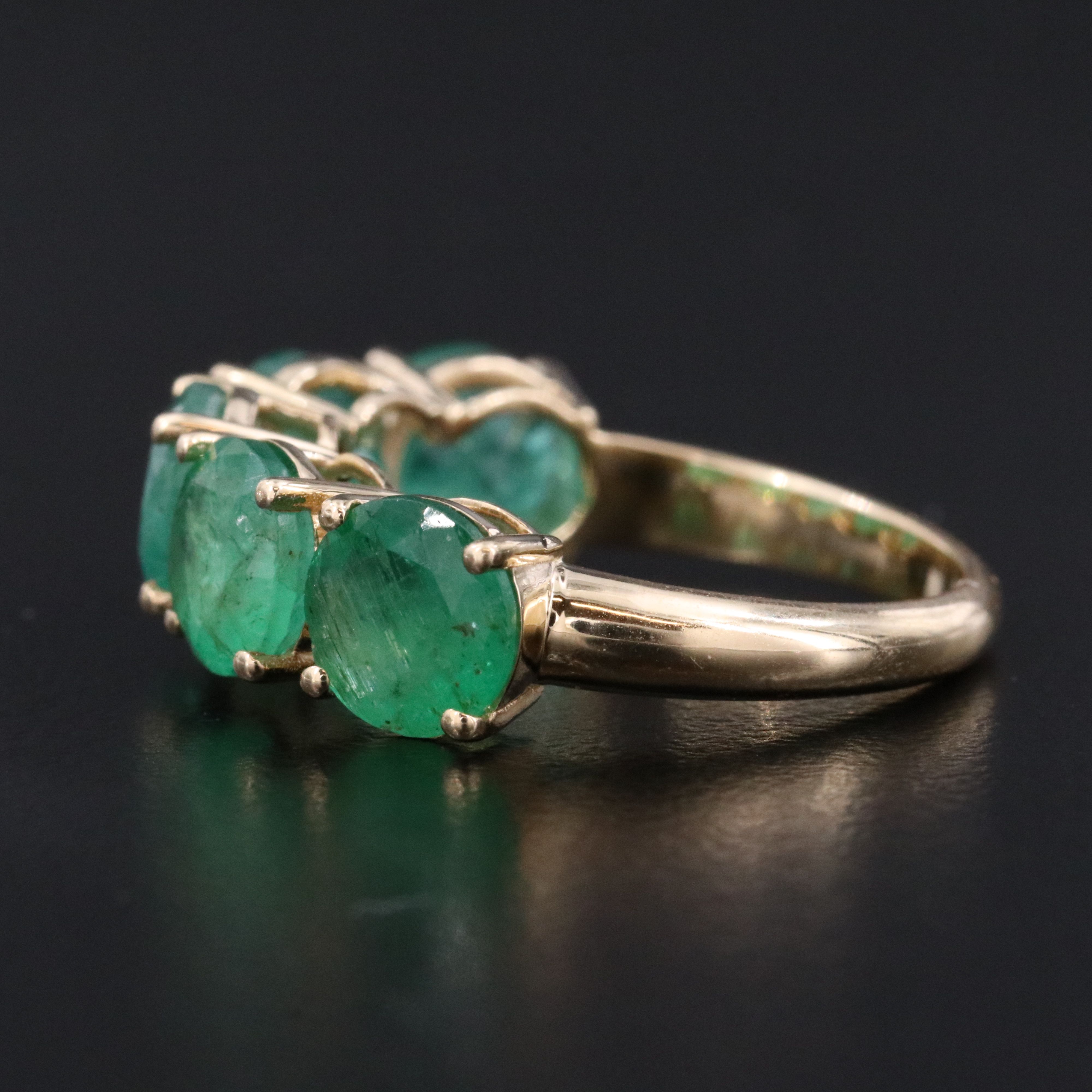 14K 5.01 CTW Emerald Ring