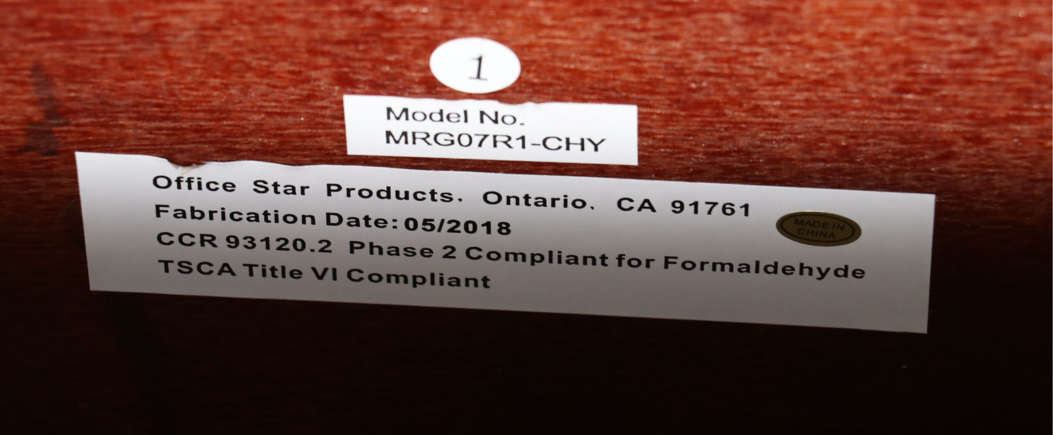 Office Star Products Morgan Collection Cherry Finish Console Bookcase