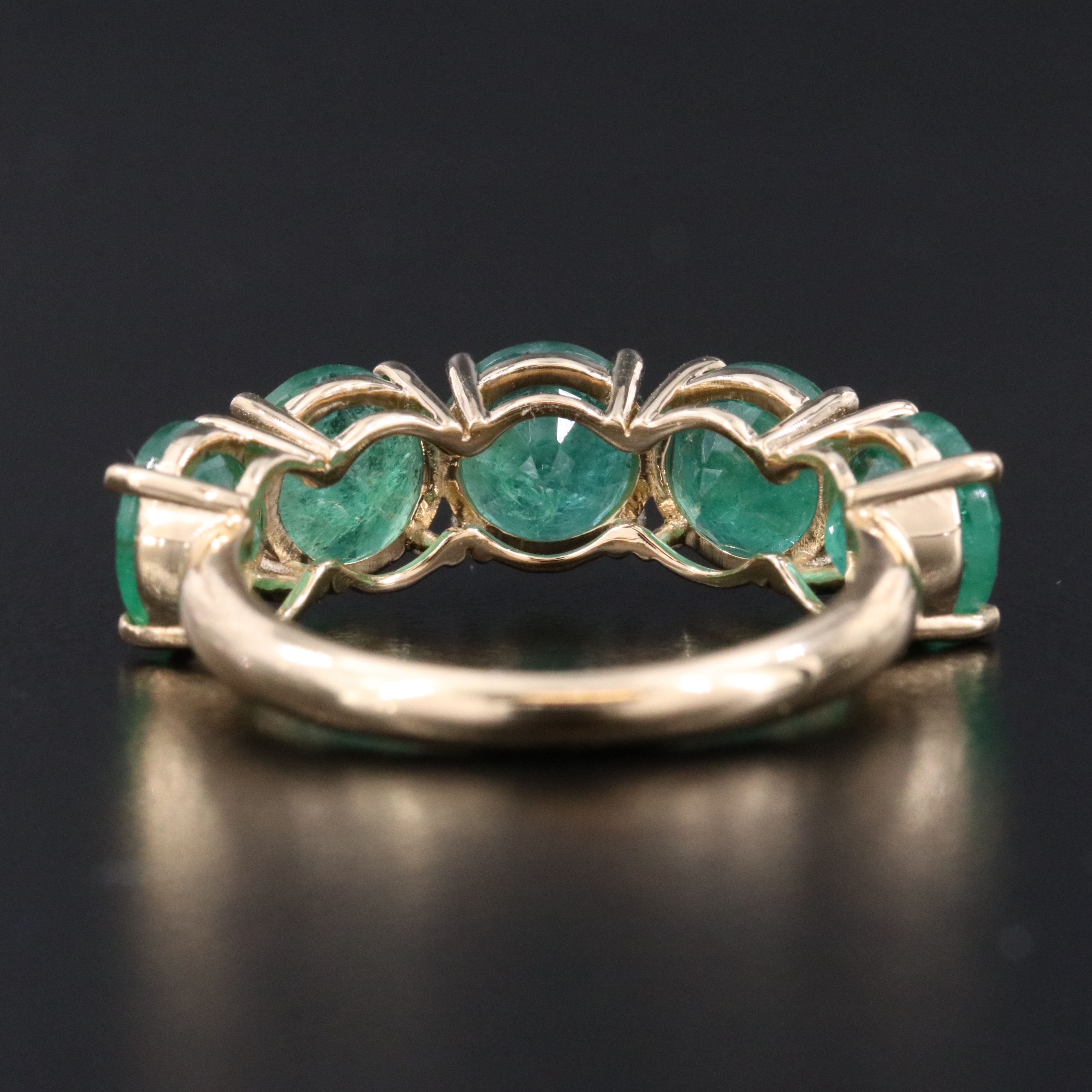 14K 5.01 CTW Emerald Ring