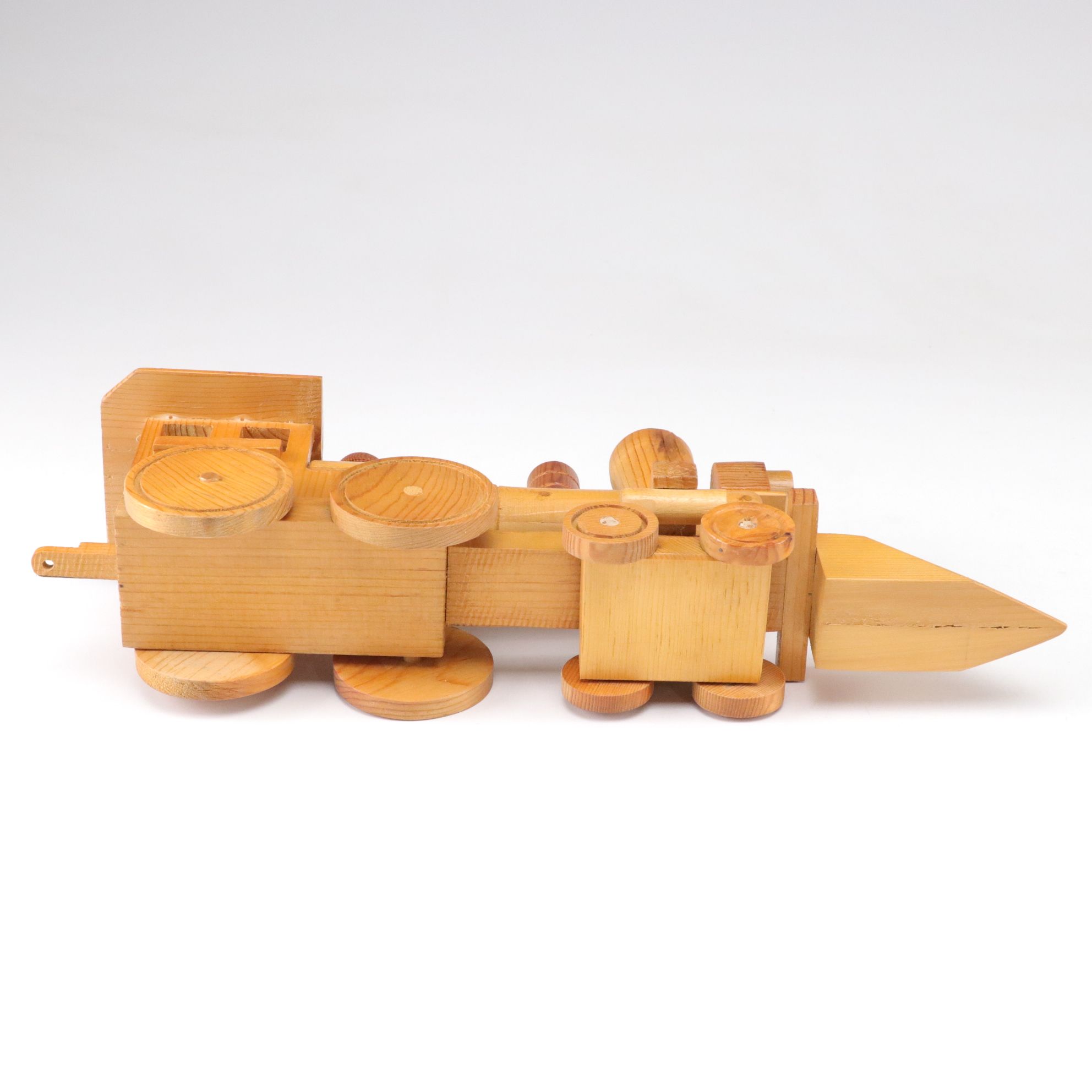 Handcrafted Wooden Locomotive Train Set