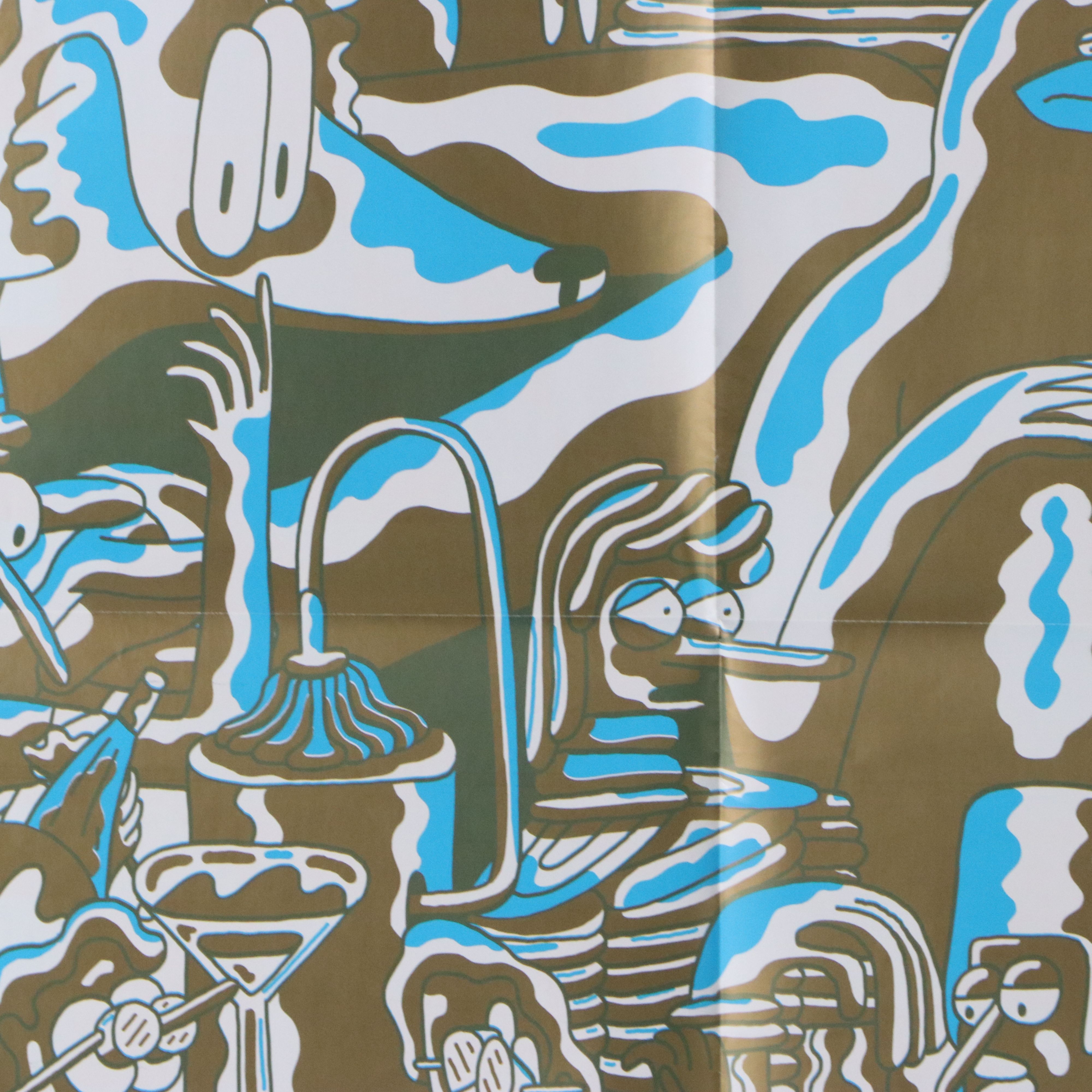 Mike Perry Whimsical Psychedelic Screenprint, 21st Century