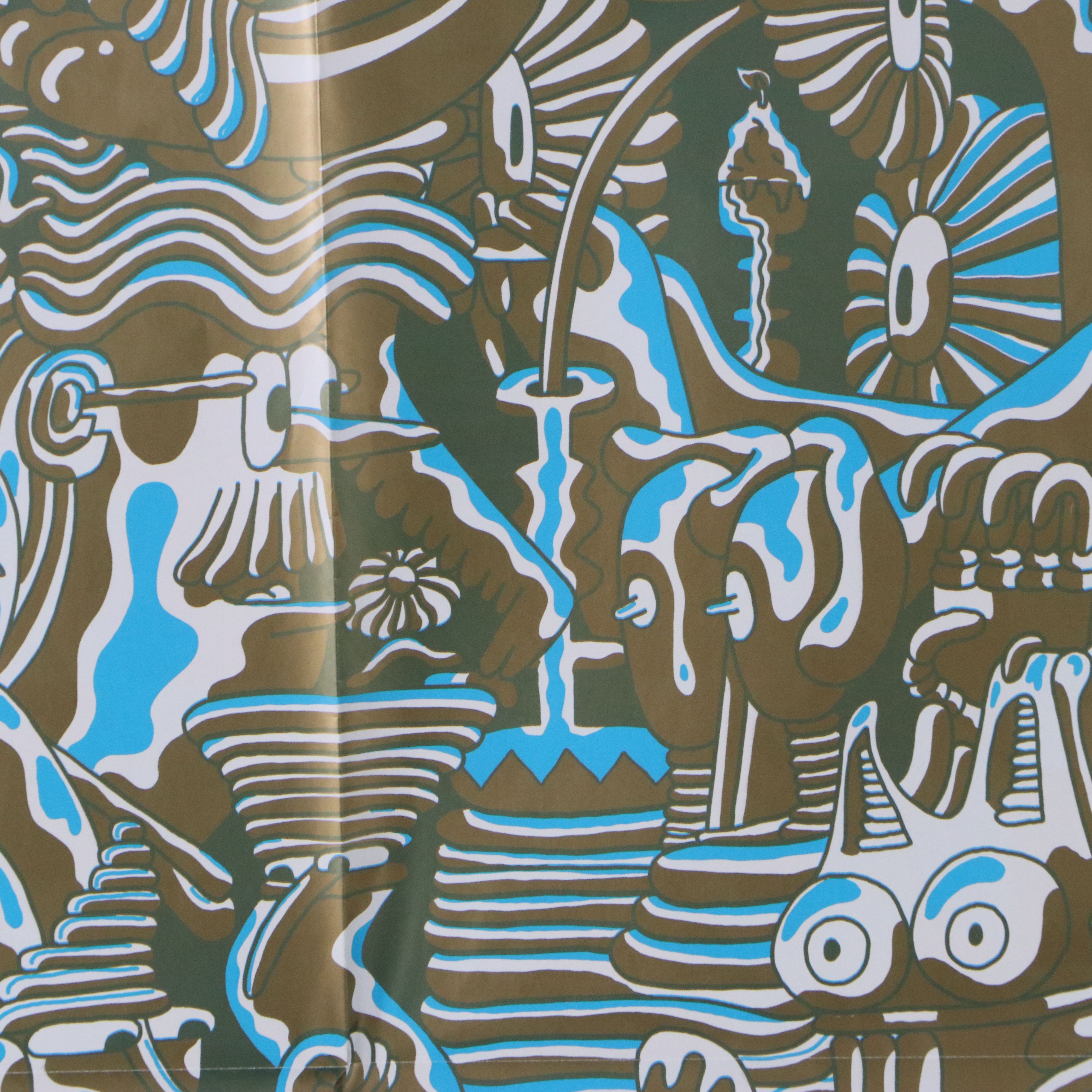 Mike Perry Whimsical Psychedelic Screenprint, 21st Century