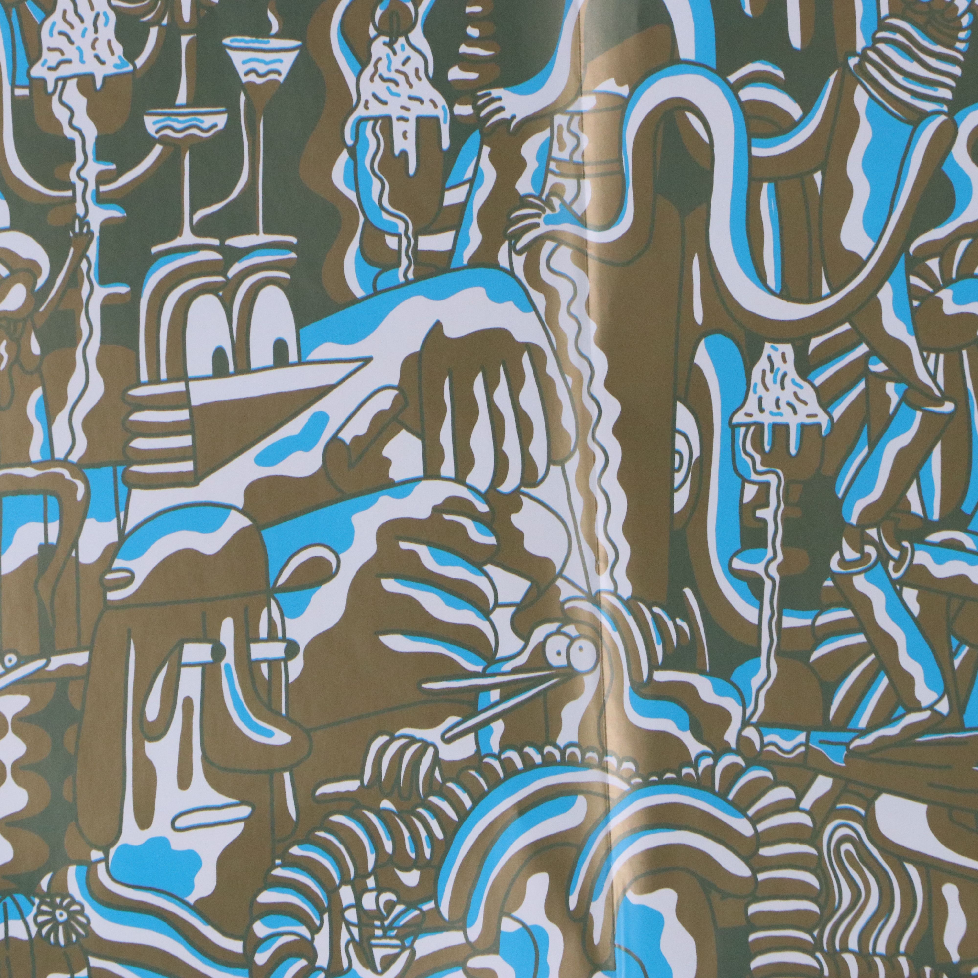 Mike Perry Whimsical Psychedelic Screenprint, 21st Century