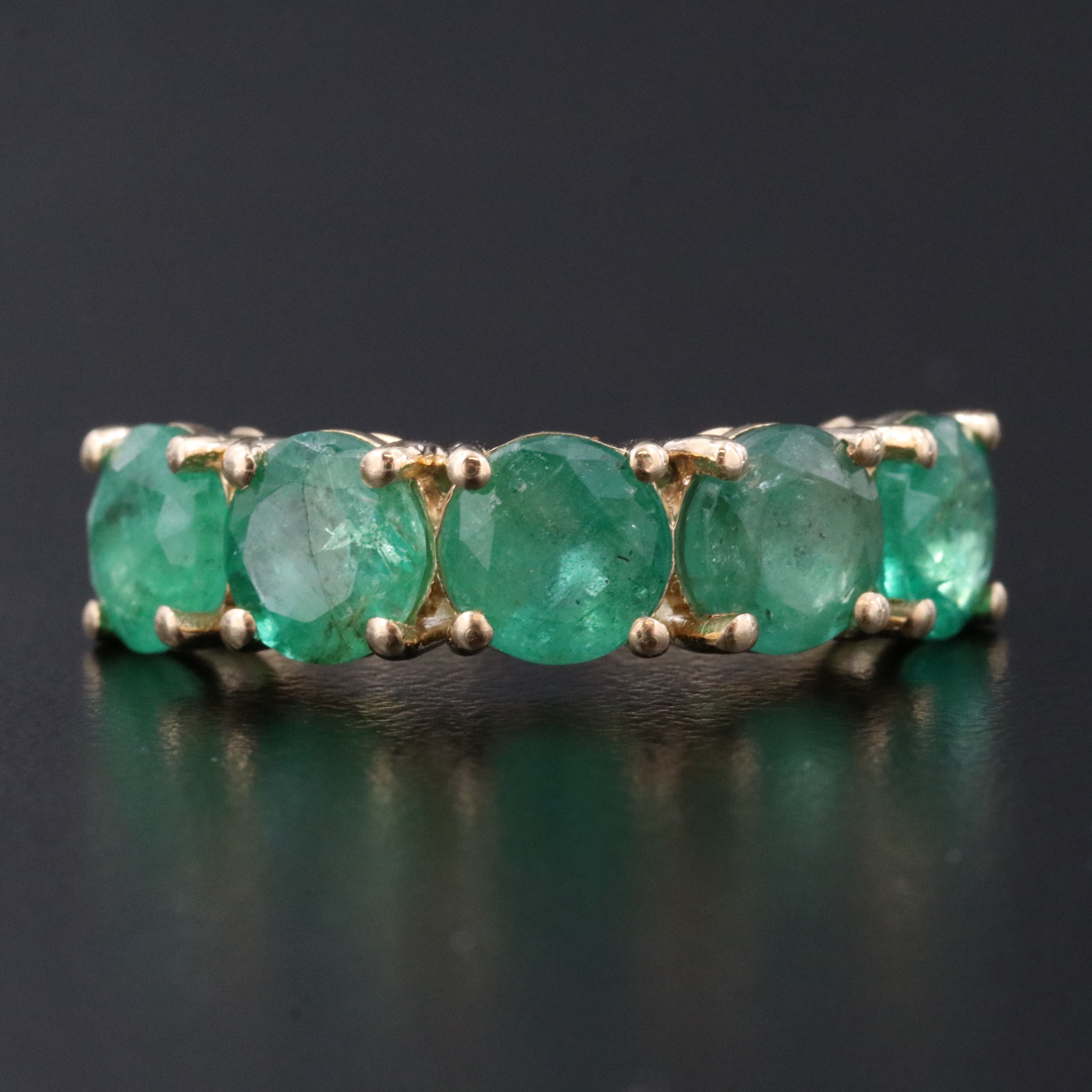 14K 4.28 CTW Emerald Ring