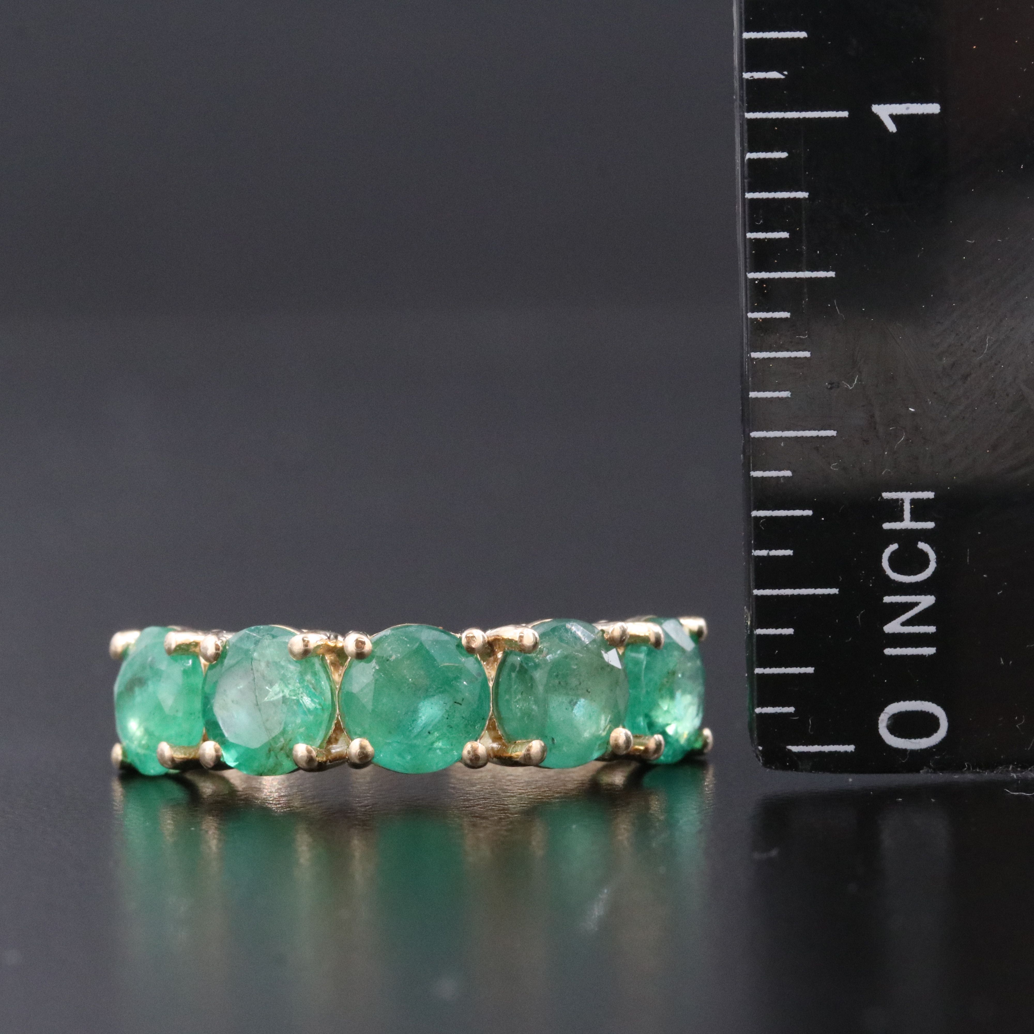 14K 4.28 CTW Emerald Ring