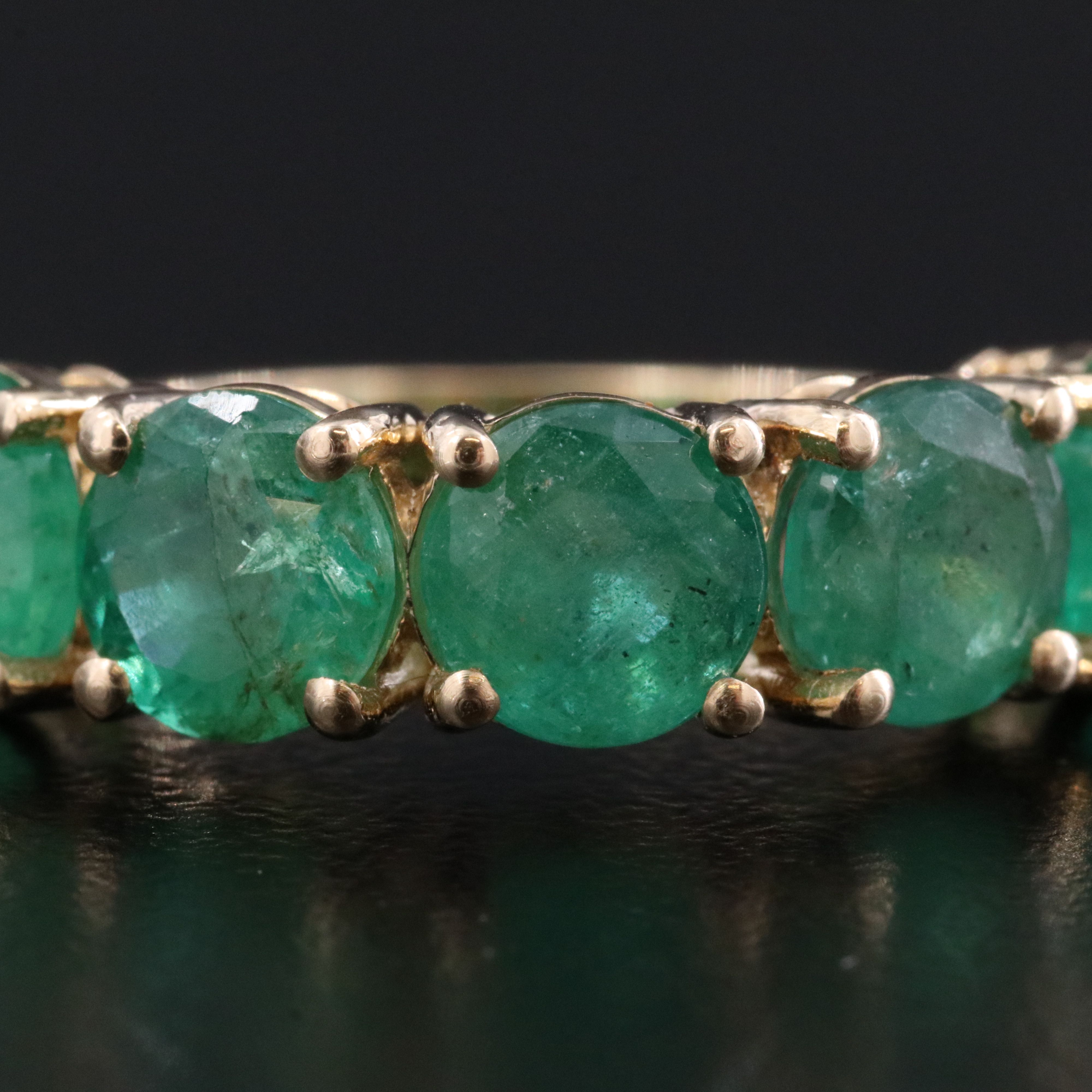 14K 4.28 CTW Emerald Ring