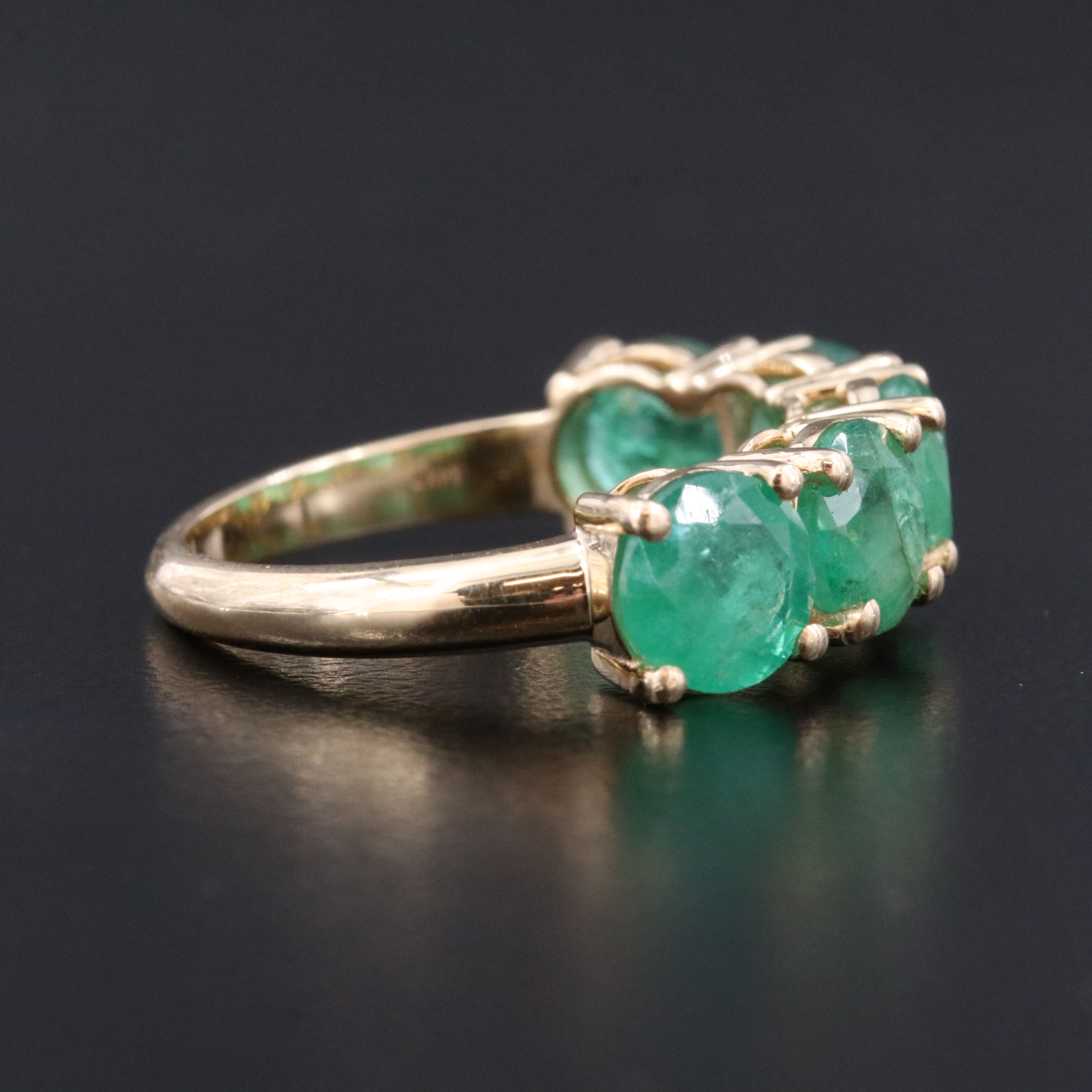 14K 4.28 CTW Emerald Ring