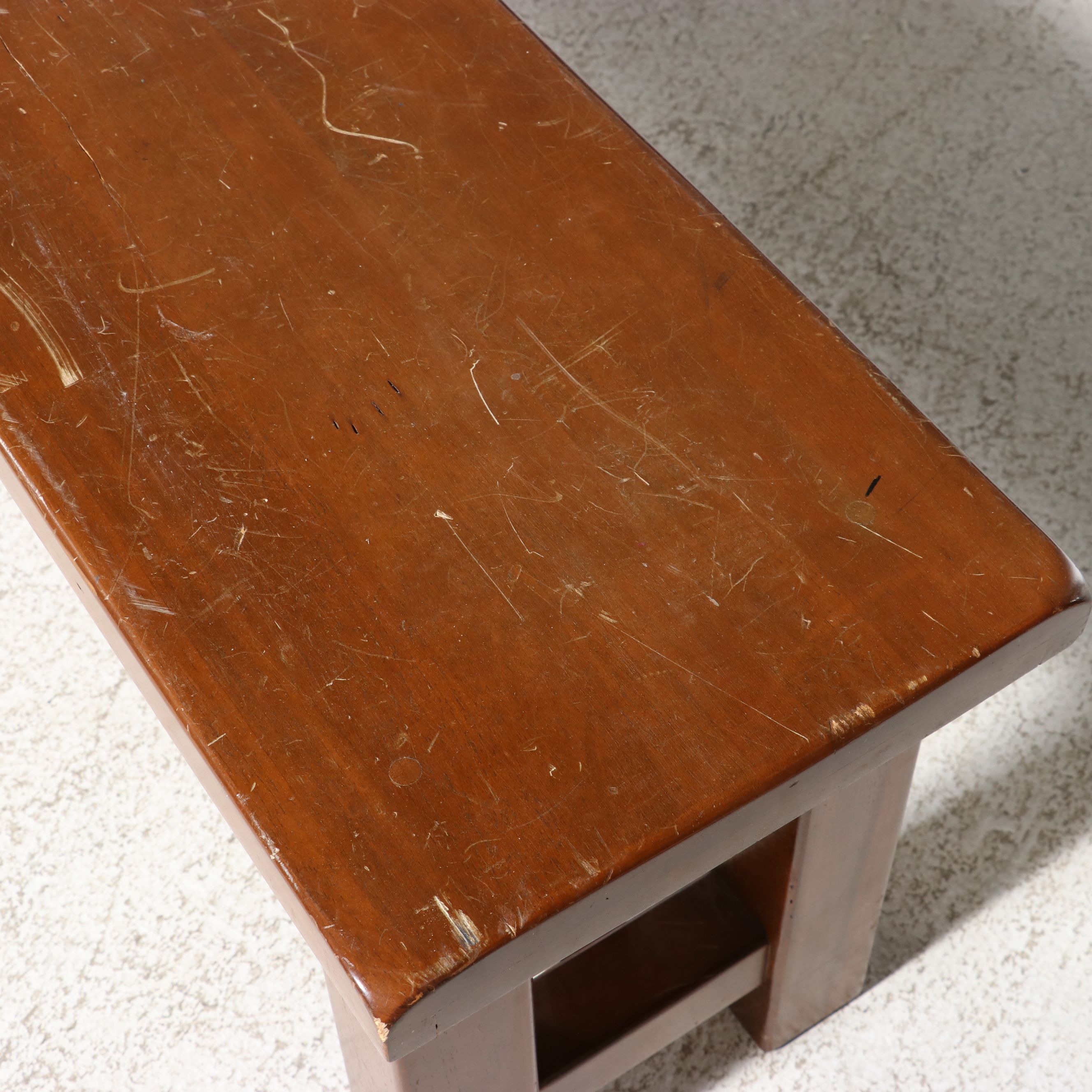 Contemporary Shaker Style Wooden Bench, 21st Century