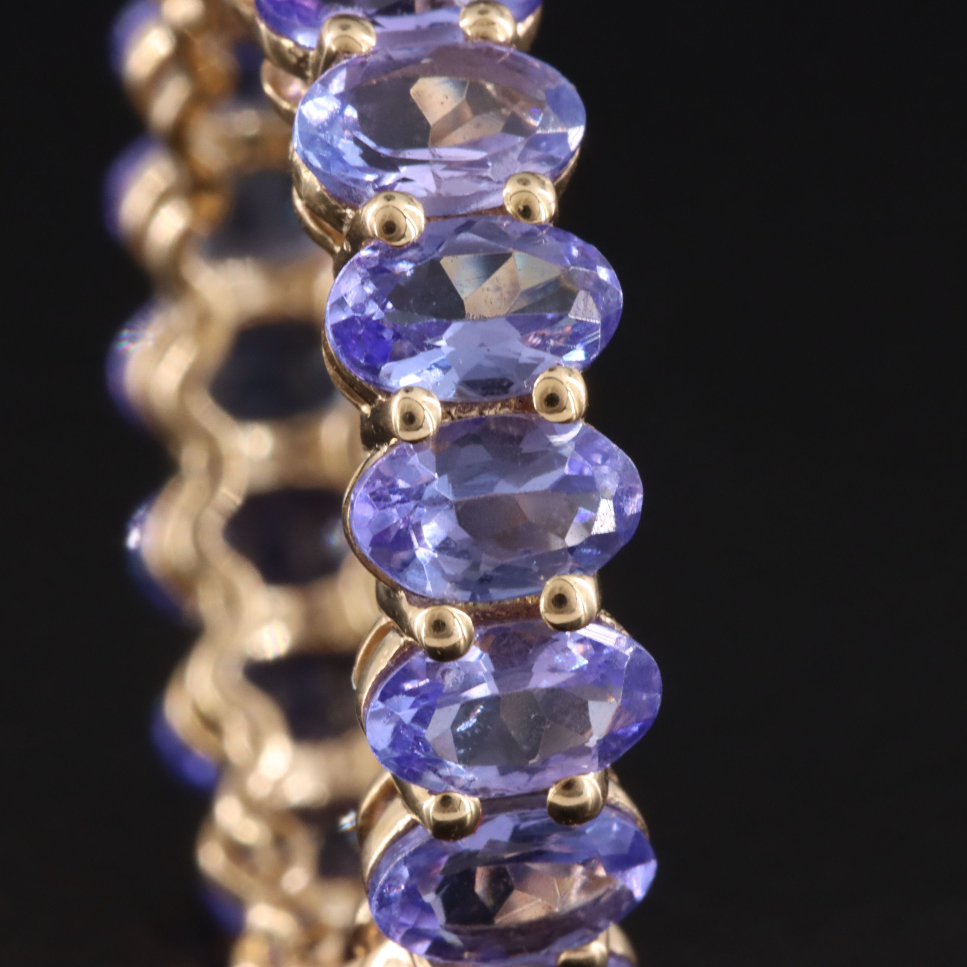14K 4.75 CTW Tanzanite Eternity Band