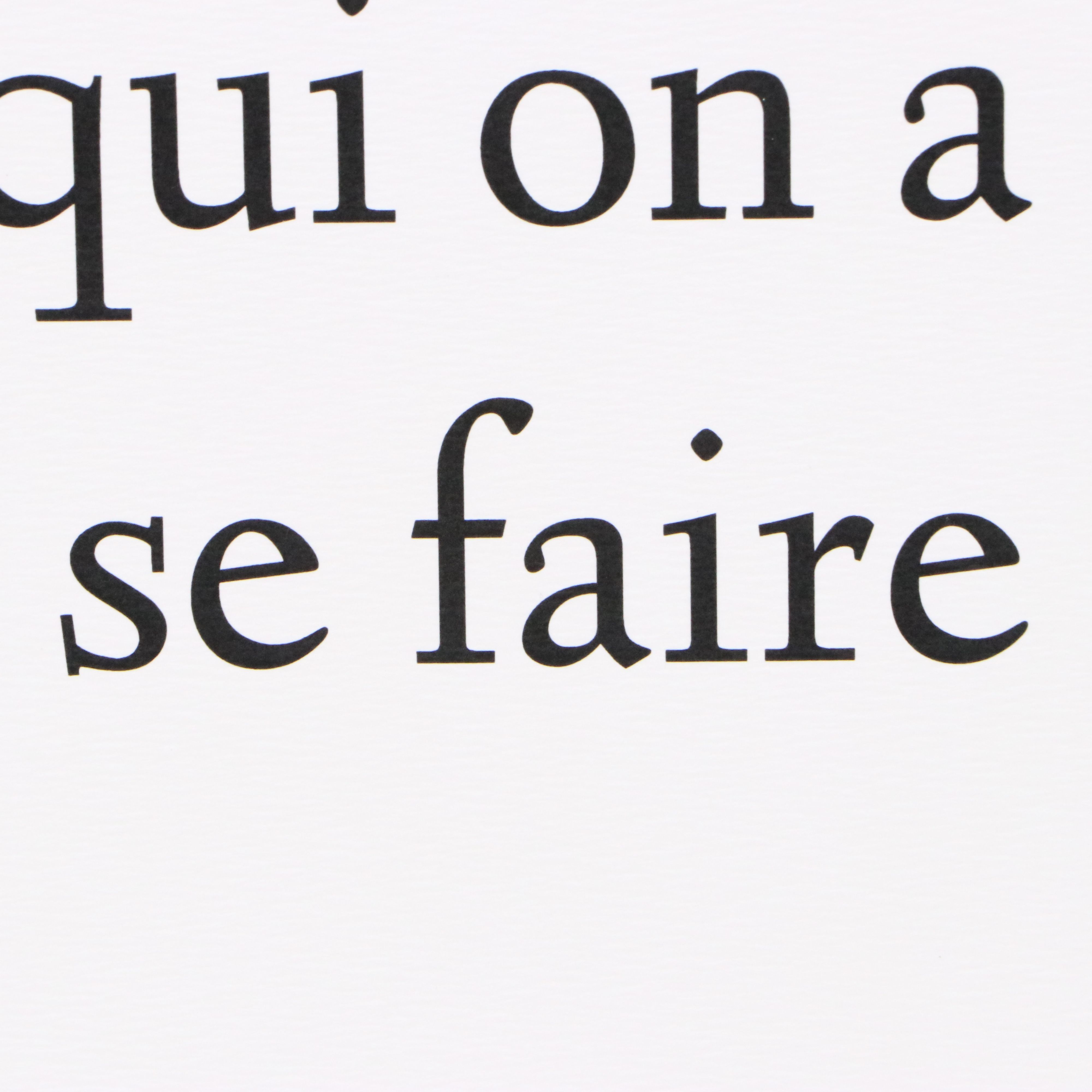 Lithograph Text Poster "Où Vont Les Gens," 21st Century