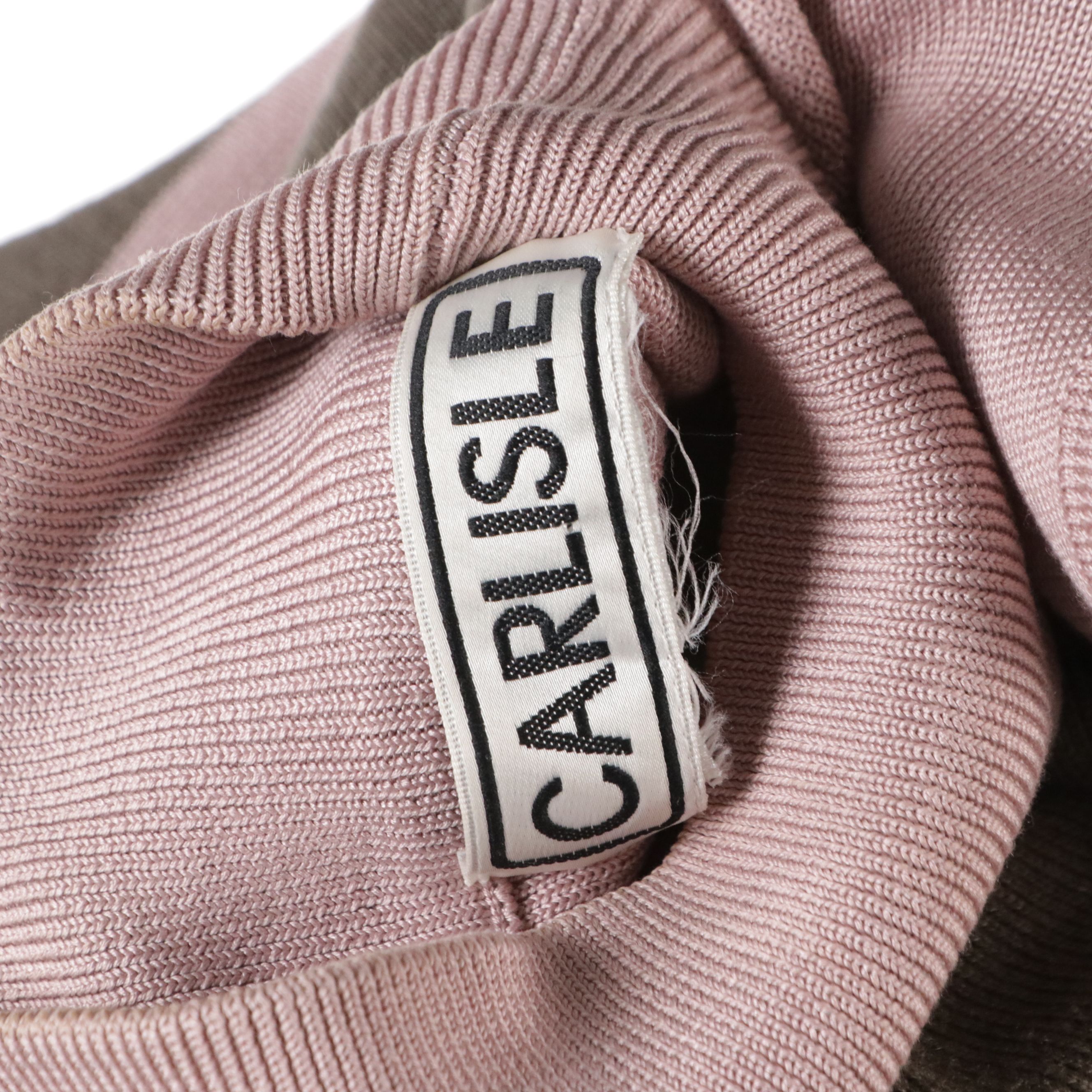 Carlisle Brown/Pink Wool Striped Three-Piece Suit Set & Navy Blue Pantsuit