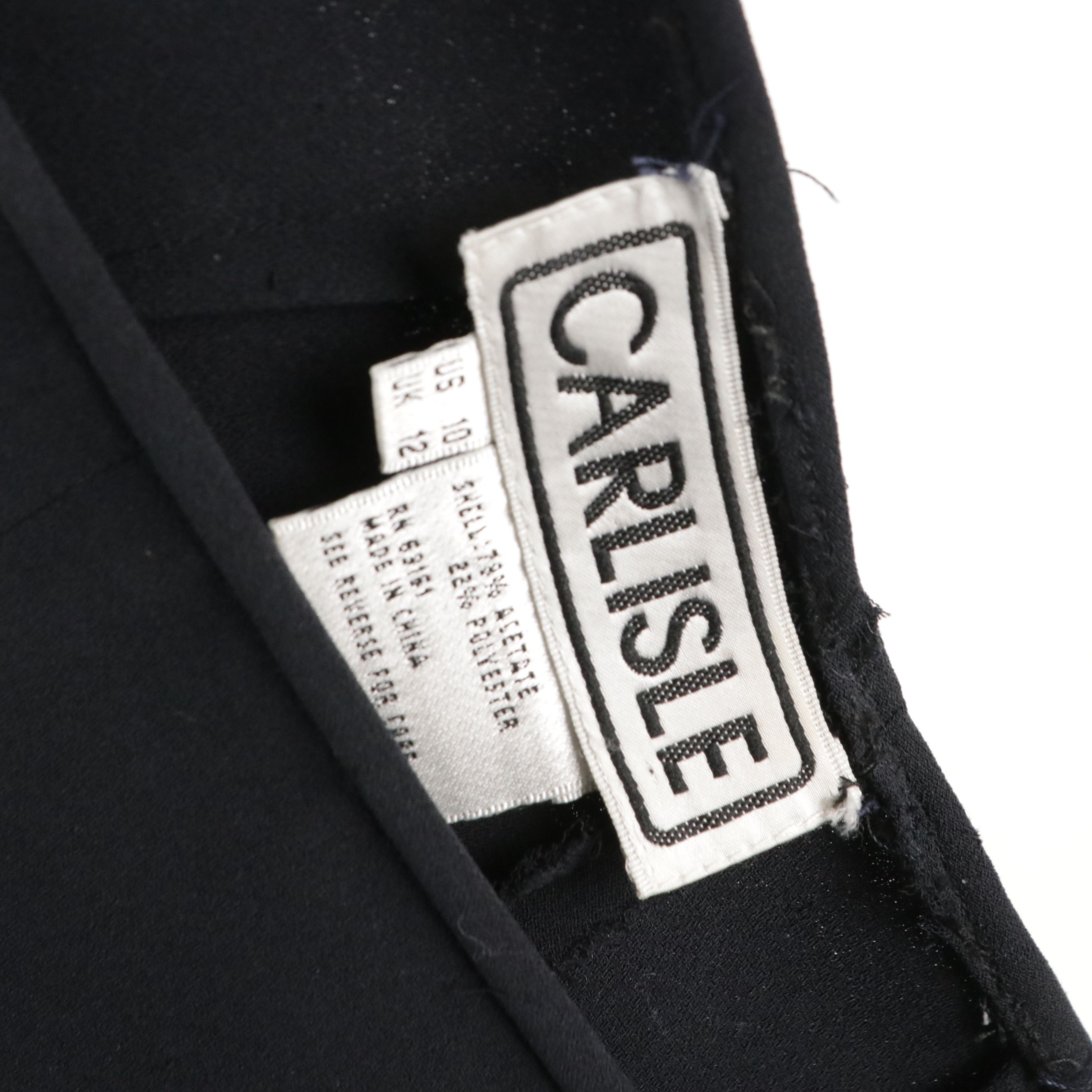 Carlisle Brown/Pink Wool Striped Three-Piece Suit Set & Navy Blue Pantsuit