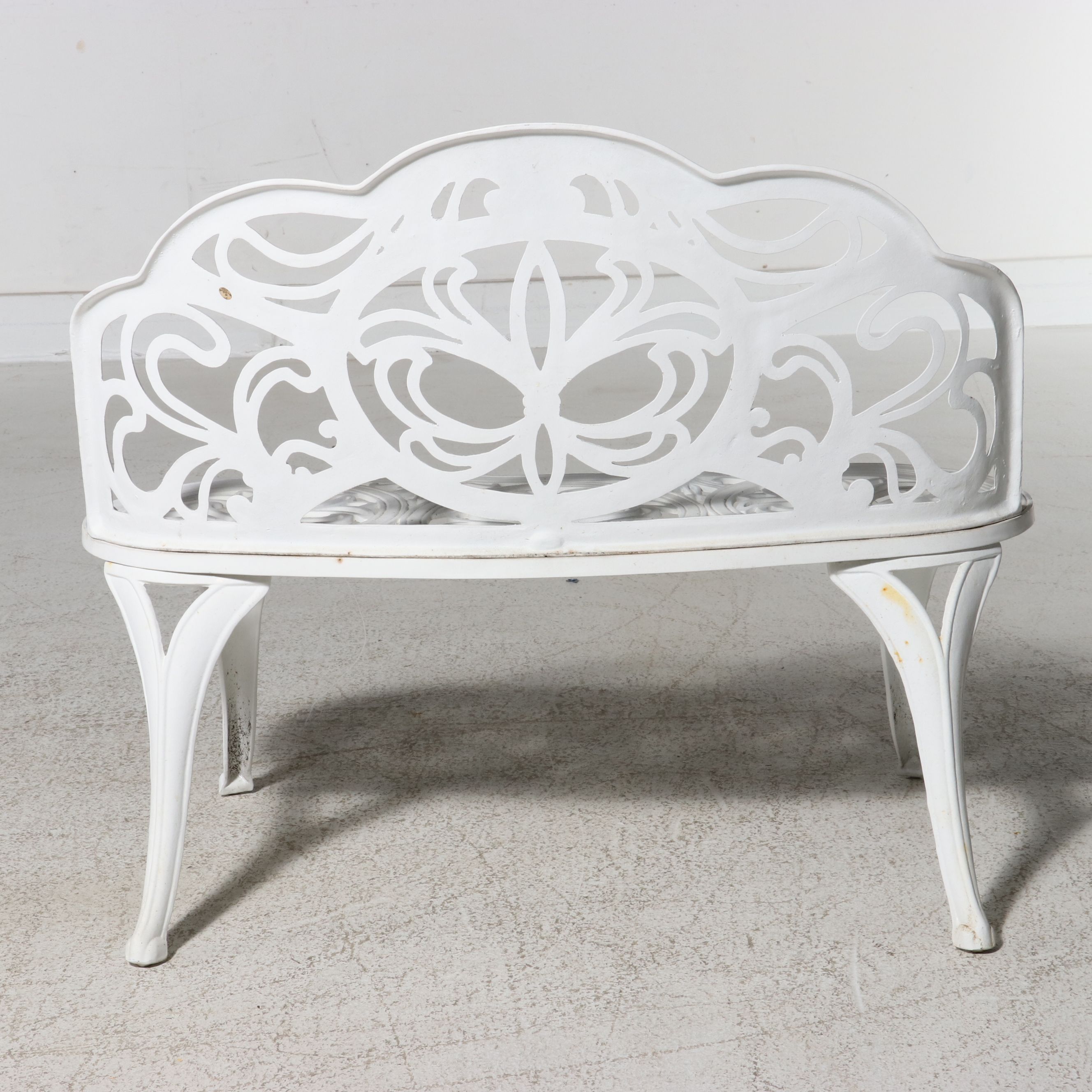 Victorian Style Cast Iron Garden Settee Bench